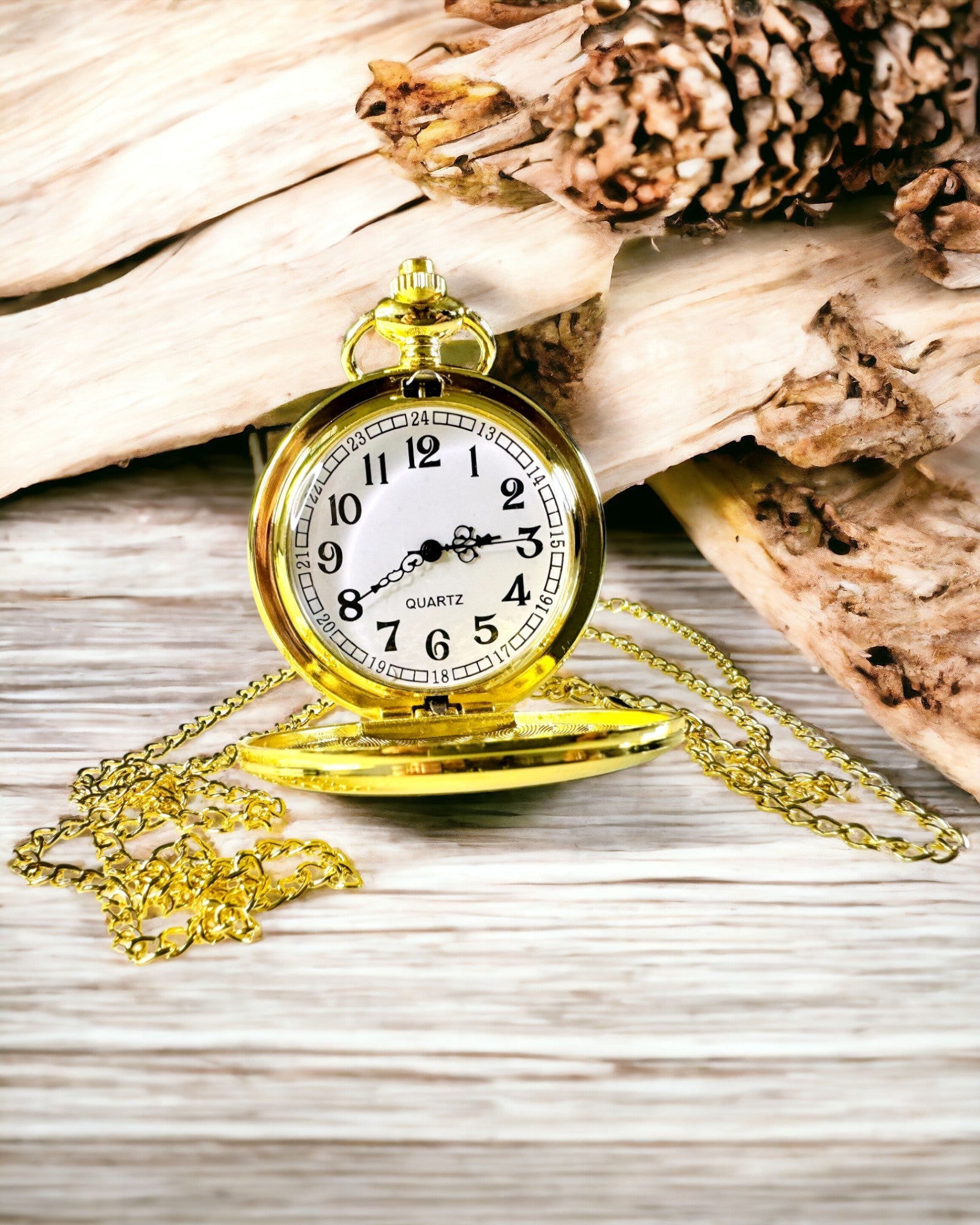 Orologio da Tasca in Stile Vintage Color Oro con Possibilità di Incisione