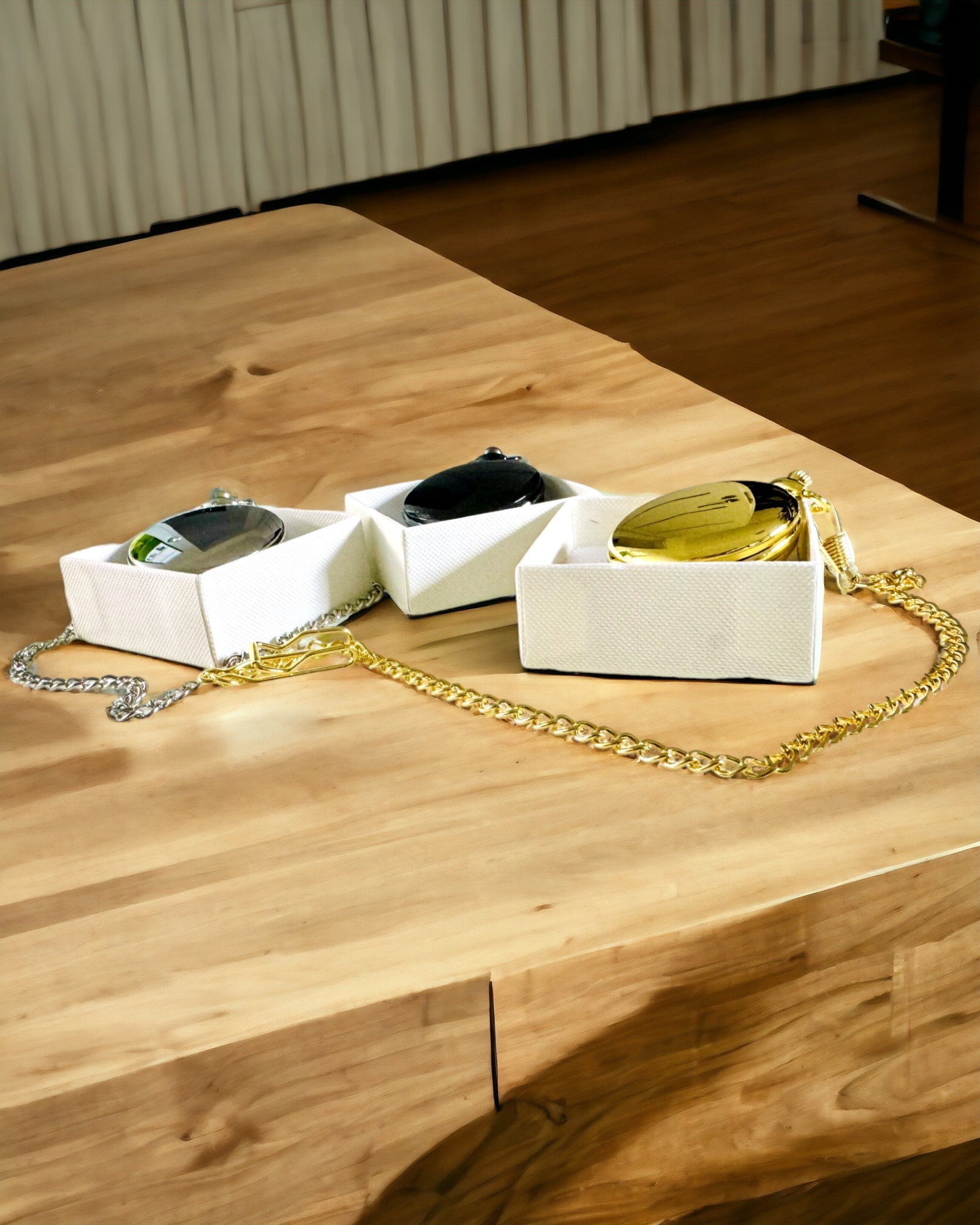 Orologio da tasca in argento con movimento al quarzo e possibilità di incisione