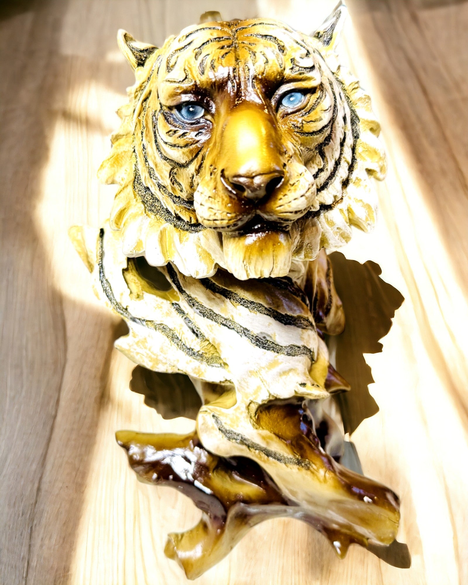 Statuetta "Tigre Re della Giungla" con Opzione di Incisione, figura di 29 cm di altezza, decorazione per regalo