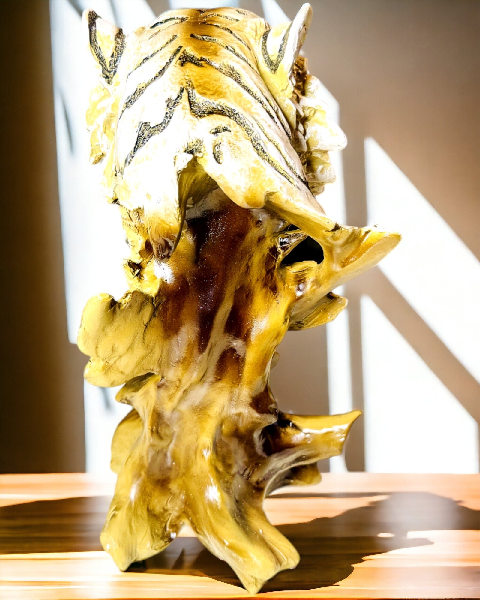 Statuetta "Tigre Re della Giungla" con Opzione di Incisione, figura di 29 cm di altezza, decorazione per regalo