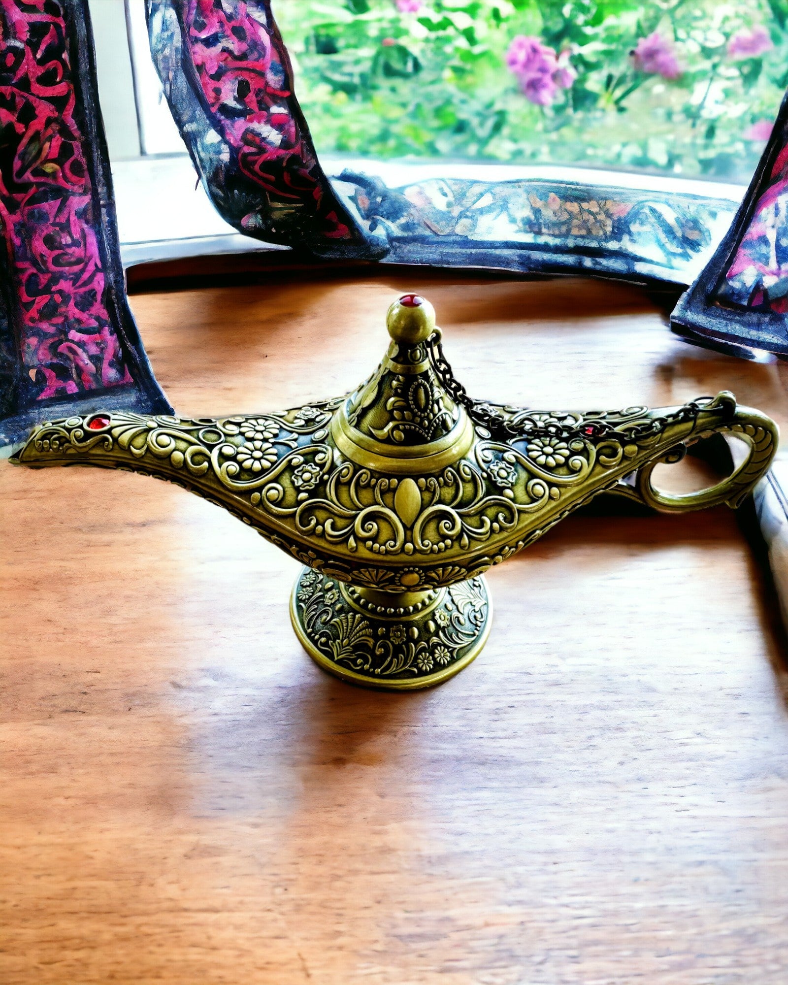 Lampada Magica di Aladino con Opzione di Incisione - Variante Oro Satinato
