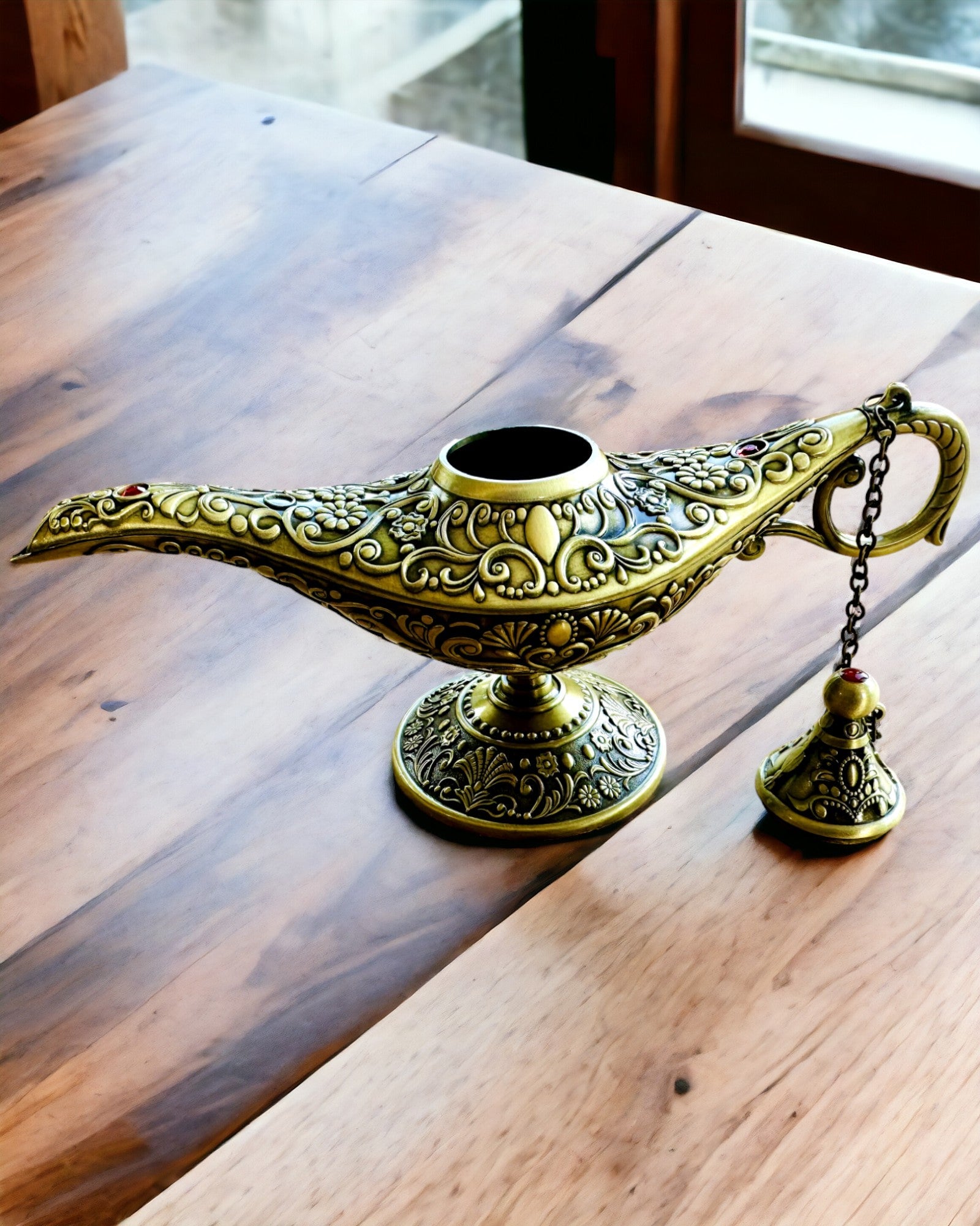 Lampada Magica di Aladino con Opzione di Incisione - Variante Oro Satinato