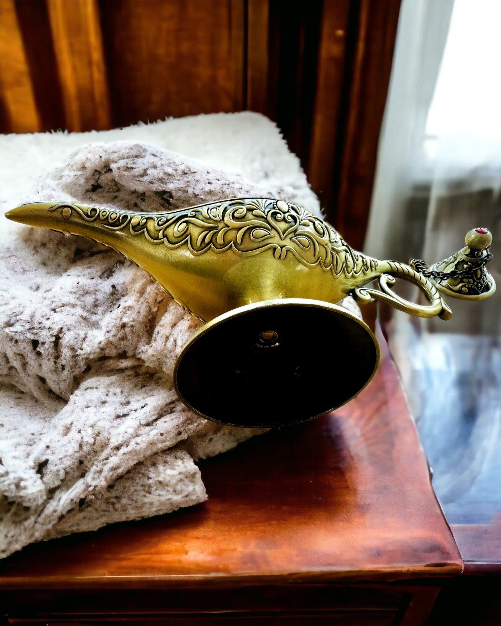 Lampada Magica di Aladino con Opzione di Incisione - Variante Oro Satinato