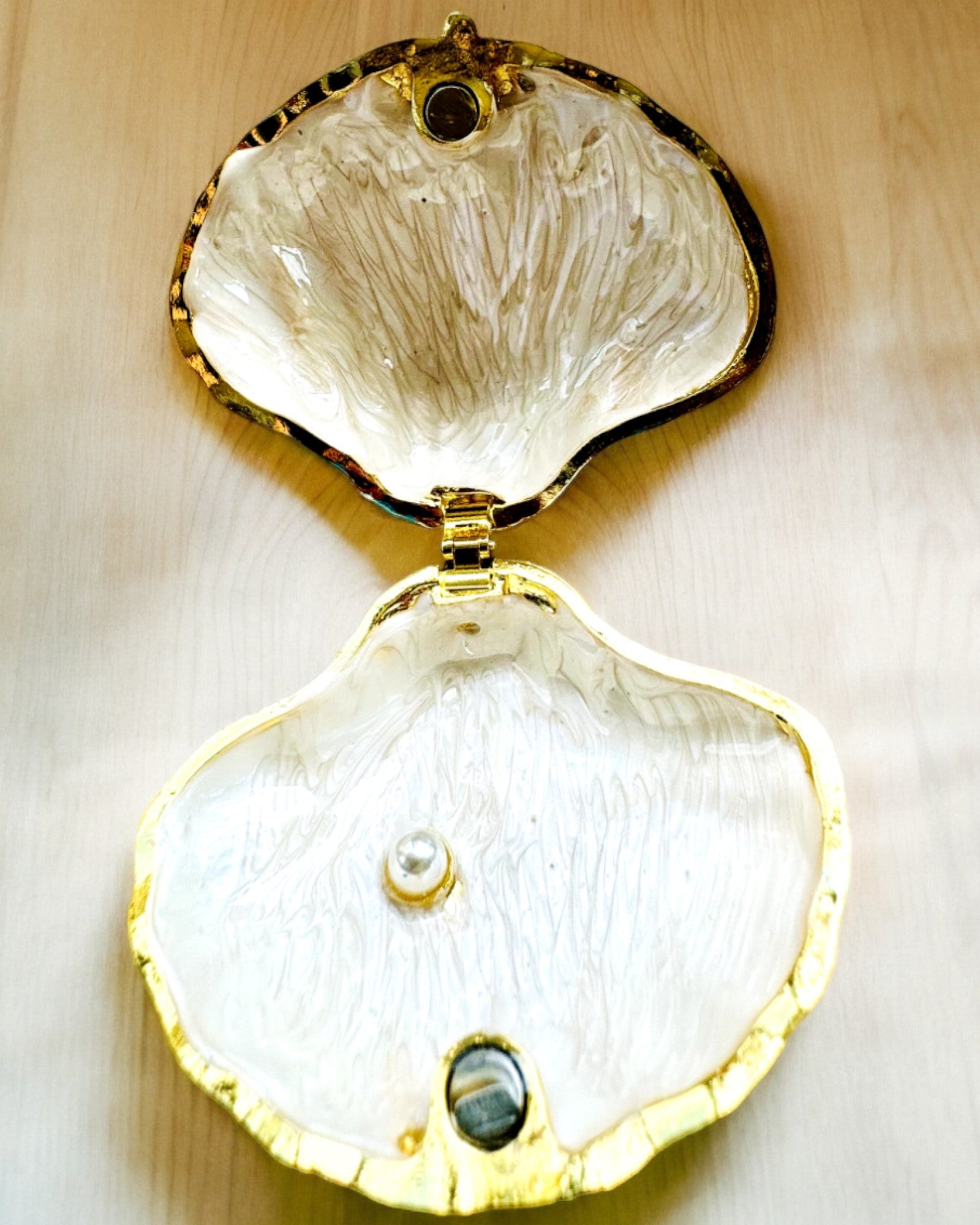 Skarbiec Wspomnień Muszelka - Cassetta per Gioielli con possibilità di personalizzazione con incisione, regalo