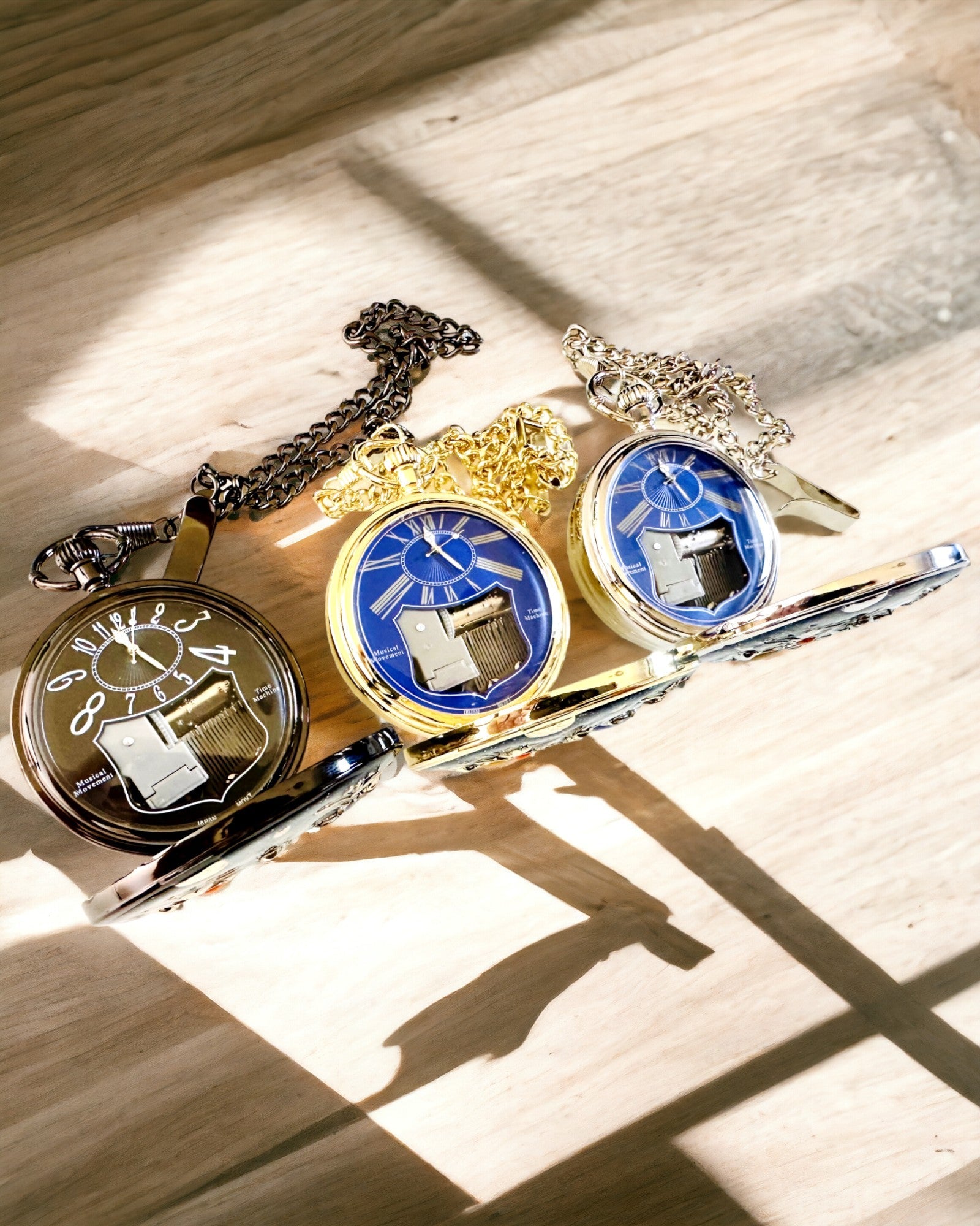 Orologio da tasca "Astrum Temporis" - Cornice dorata. Possibilità di personalizzazione con incisione