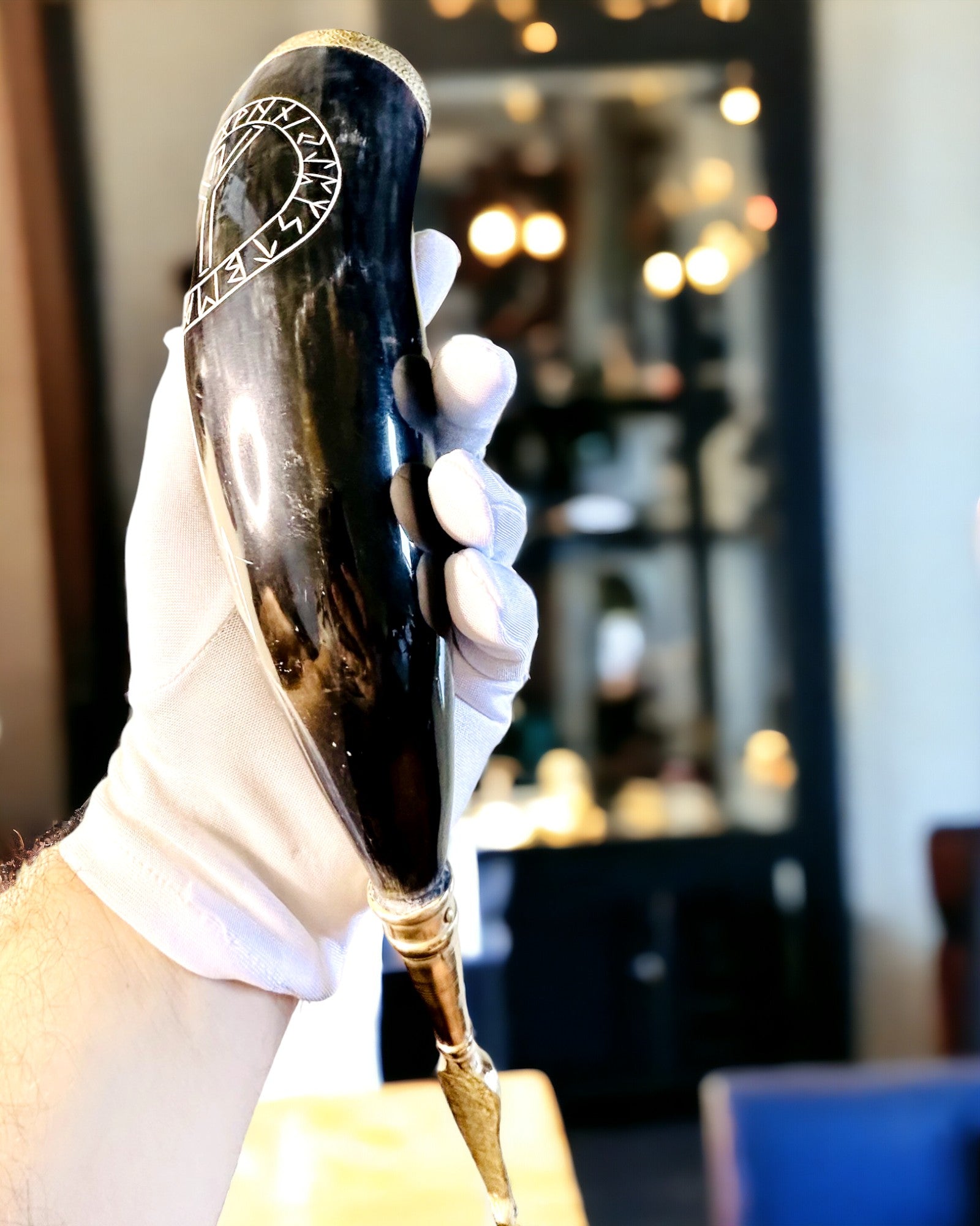 Tazza Corno "Viking Valor" - Incisa a Mano, Qualità Premium - 4 varianti disponibili