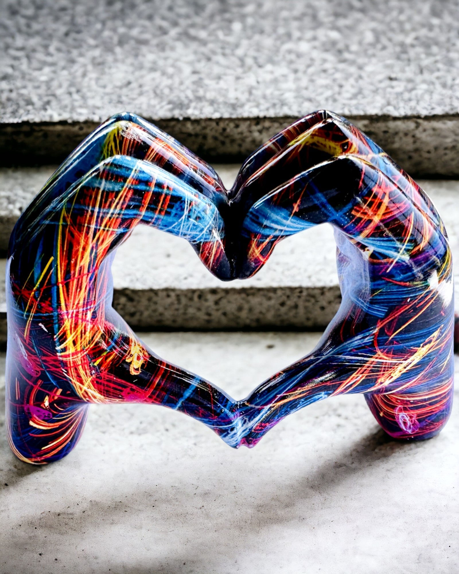 Kalejdoskop Serce – Decorazione Artigianale in Resina con Possibilità di Incisione