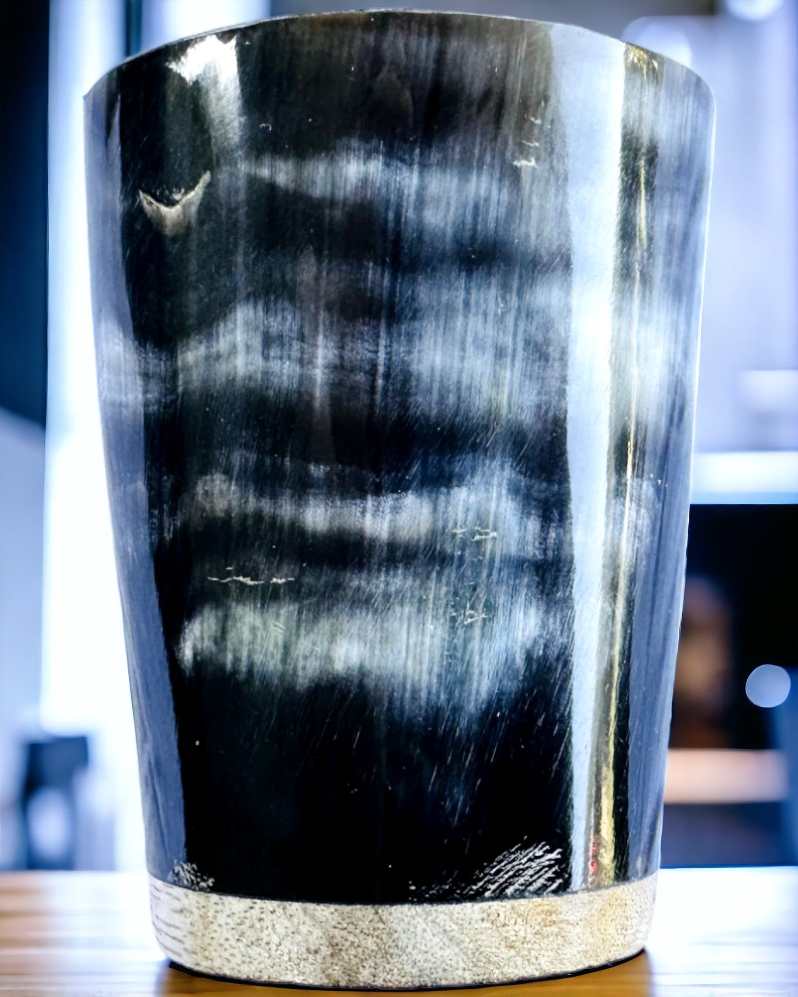 Tazza Piccola Fatta a Mano con Possibilità di Incisione, bicchiere Indiano Tazza, possibilità di personalizzazione per regalo, incisione. Colore scuro