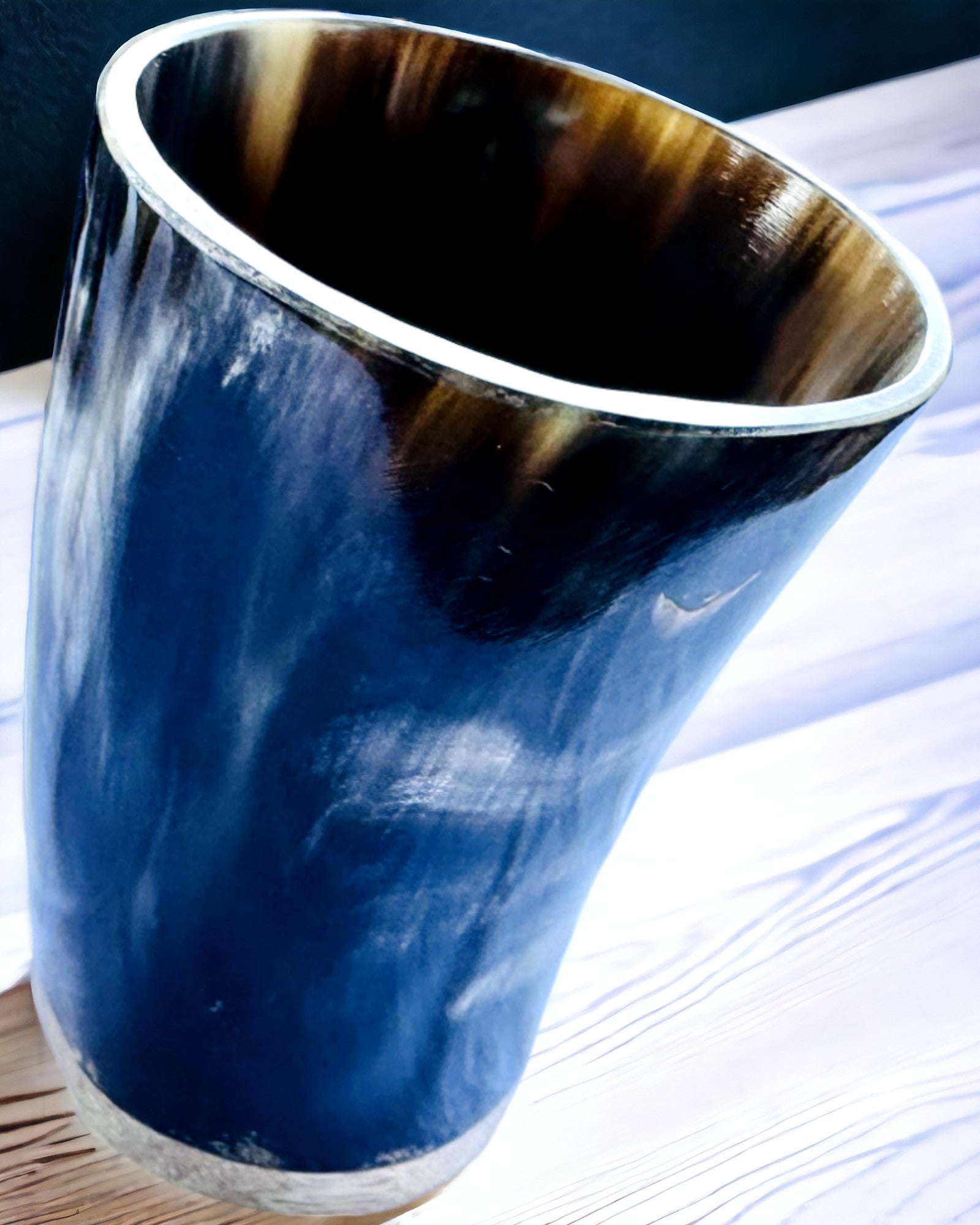 Tazza Piccola Fatta a Mano con Possibilità di Incisione, bicchiere Indiano Tazza, possibilità di personalizzazione per regalo, incisione. Colore scuro