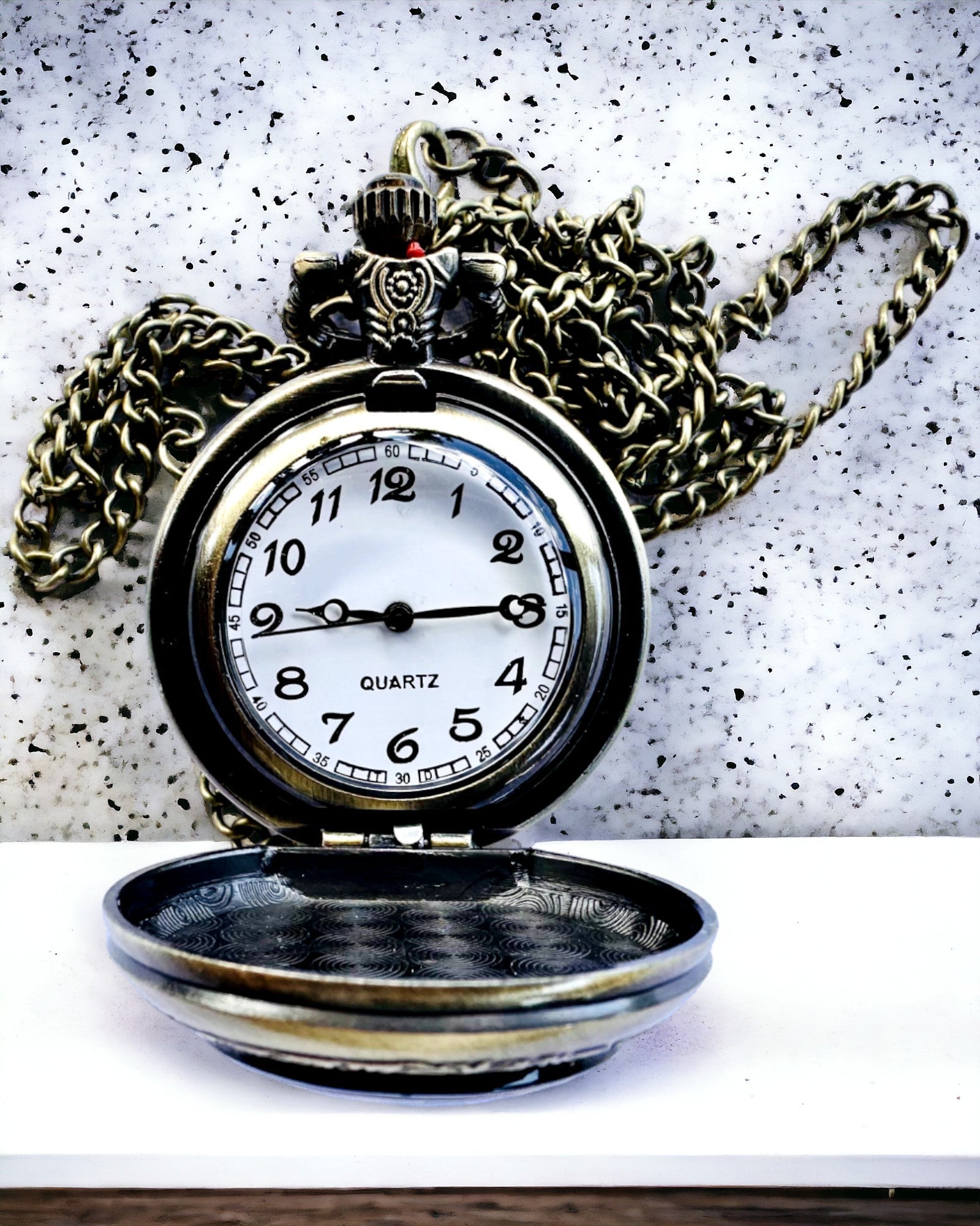 Orologio da tasca "Dragon's Twilight" personalizzazione con incisione