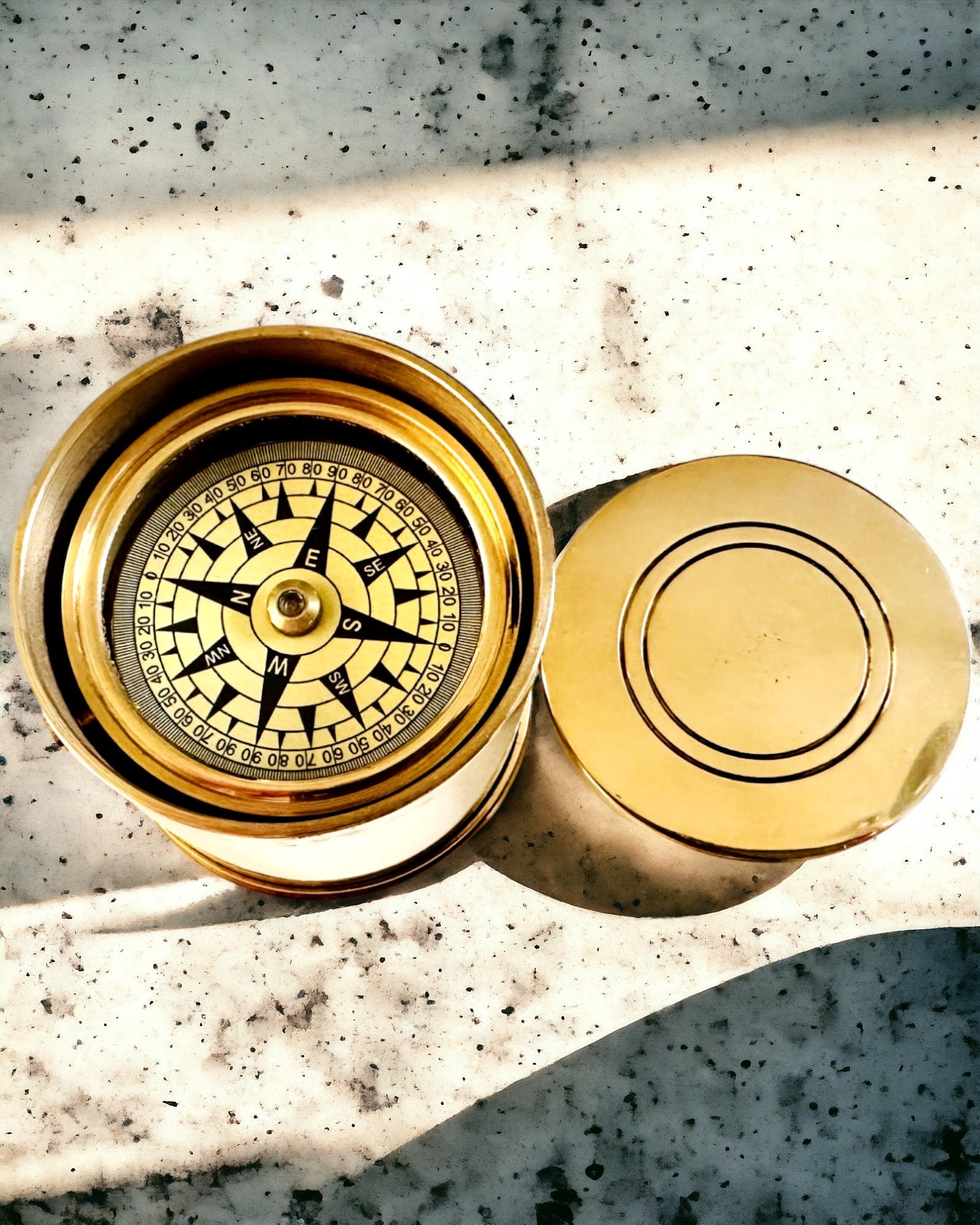 "Bussola del Viaggiatore 'Tamburo Alba' – con possibilità di personalizzazione tramite incisione"