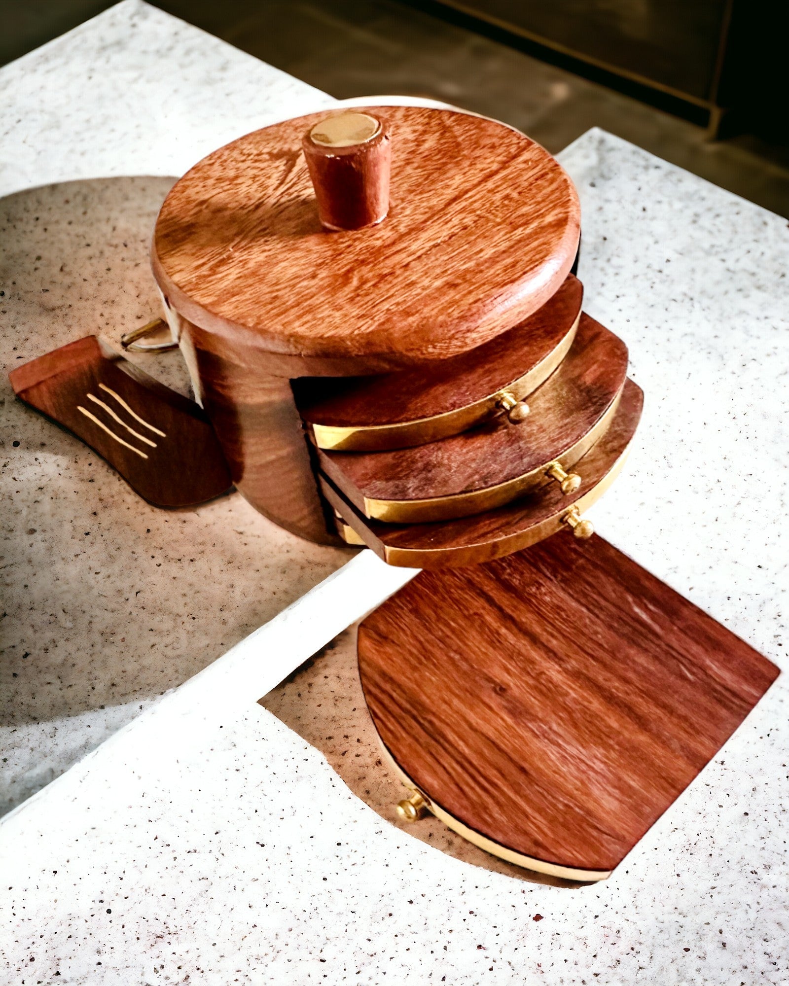 "Herbaciarnik" in legno retrò con opzione di incisione