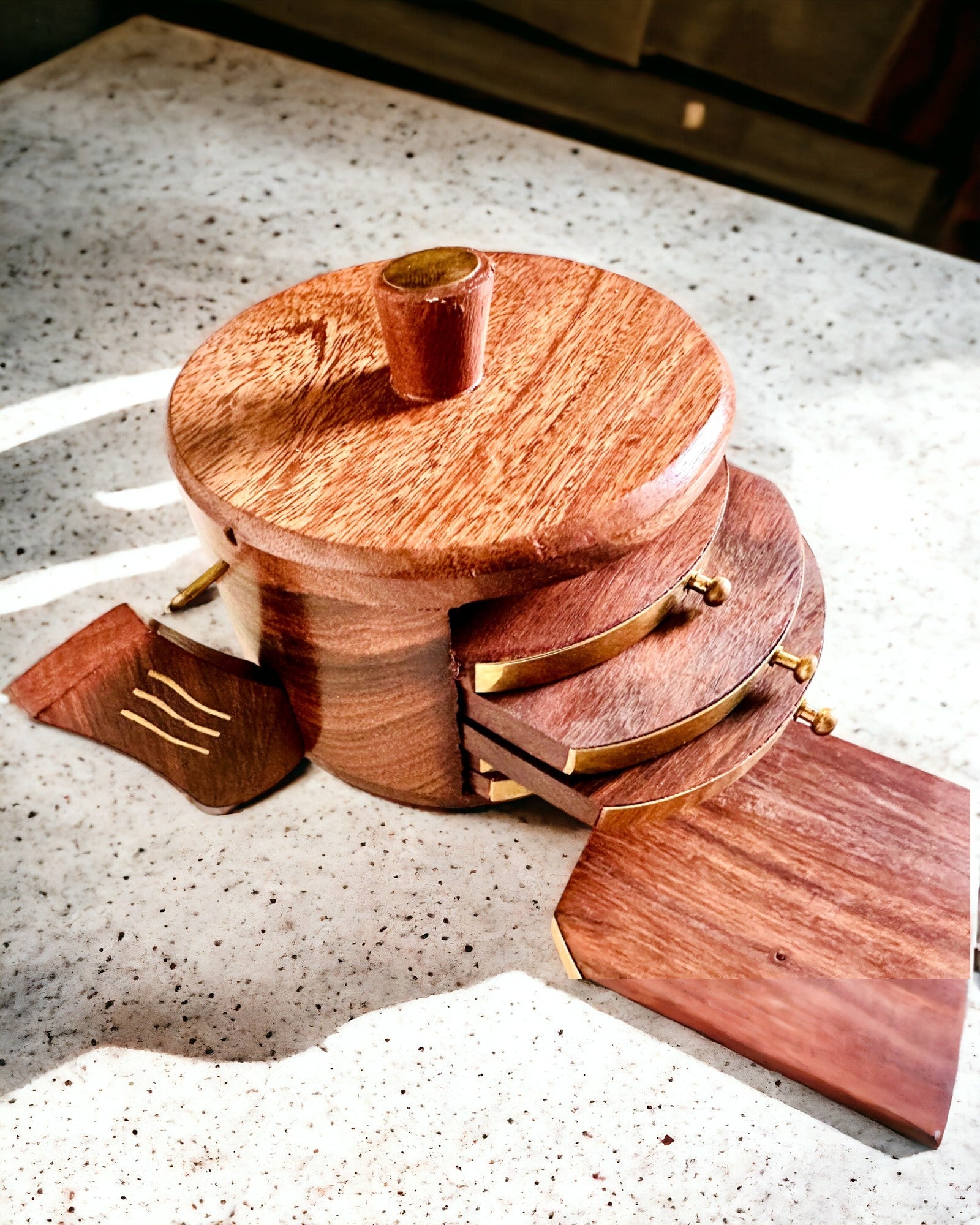 "Herbaciarnik" in legno retrò con opzione di incisione