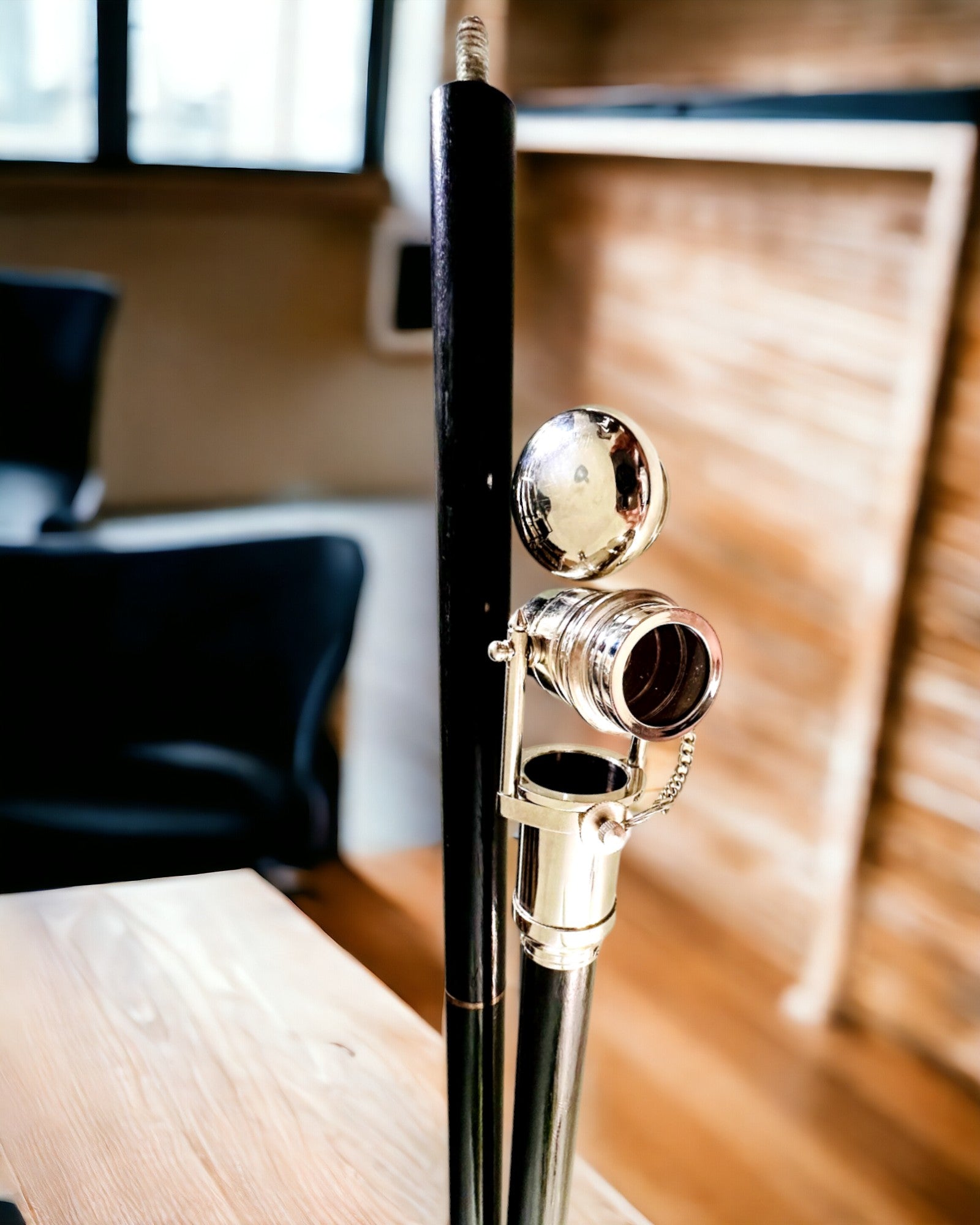 BASTONE DA PASSEGGIO CON IMPUGNATURA A TELESCOPIO – ELEGANTE E ALLA MODA, 95 CM - "Navigator's Crest"