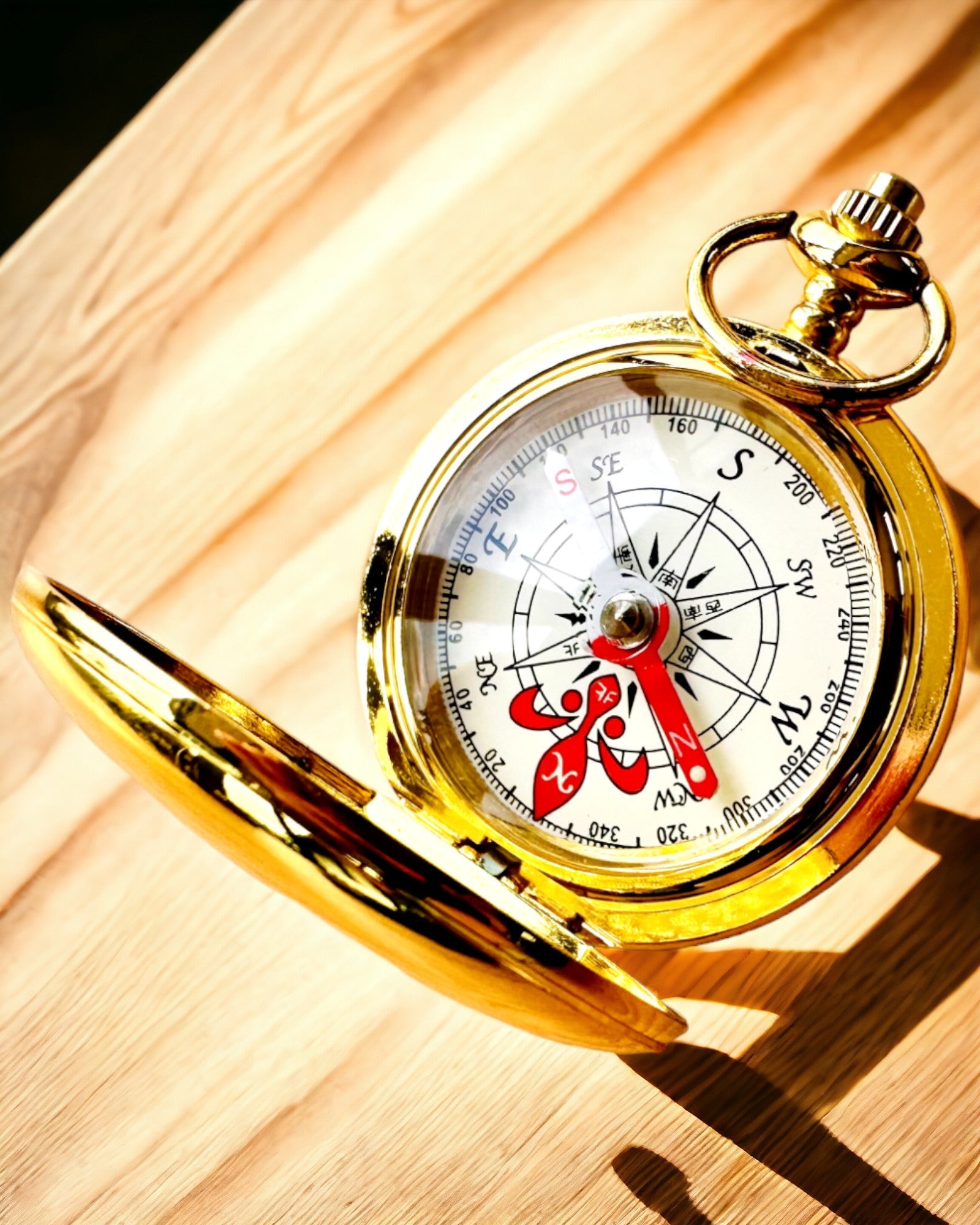 Bussola Wędrowiec con Opzione di Incisione - colore oro