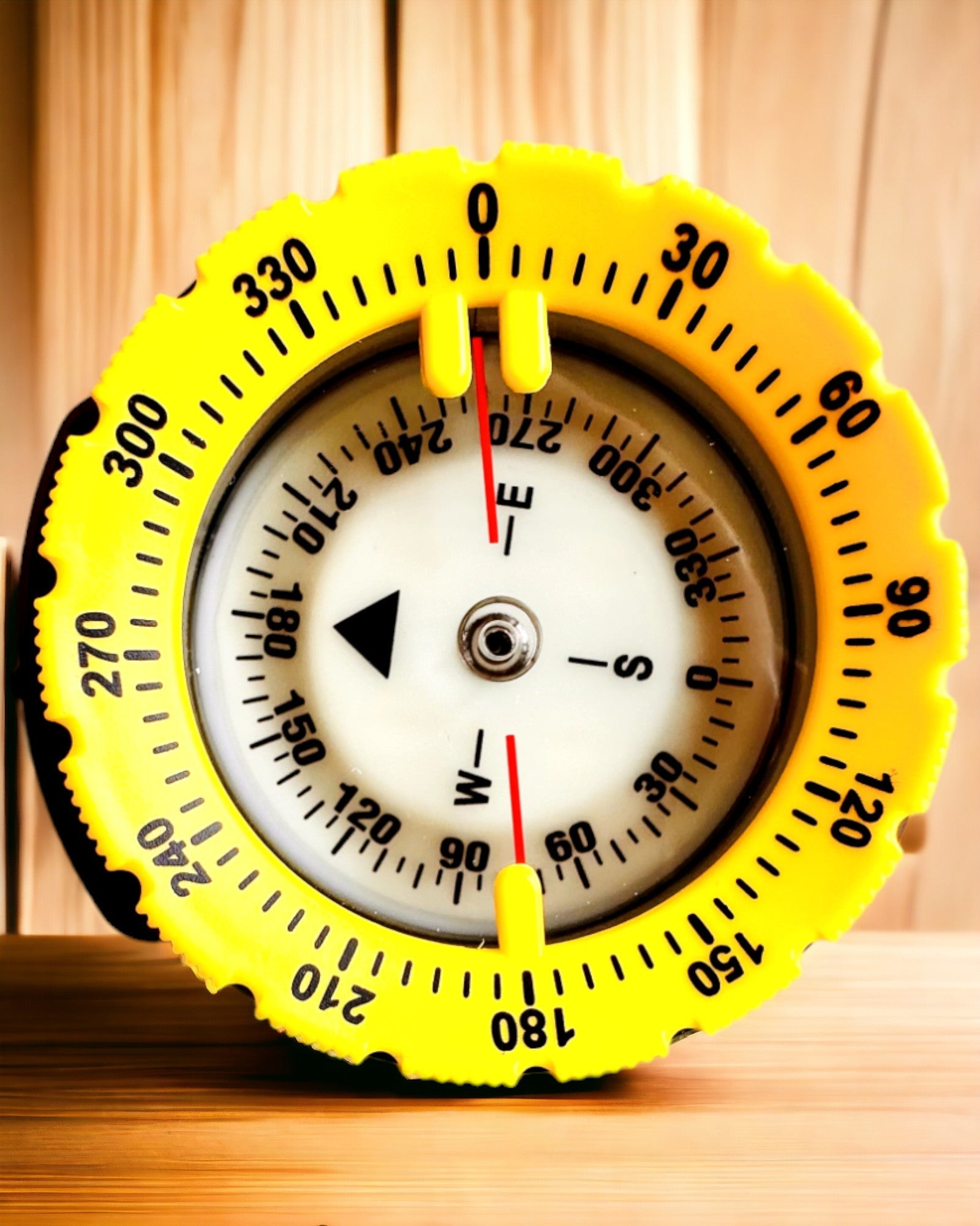 Bussola da immersione AquaGuide - bussola impermeabile con funzione di luminescenza e cinturino flessibile, possibilità di personalizzazione