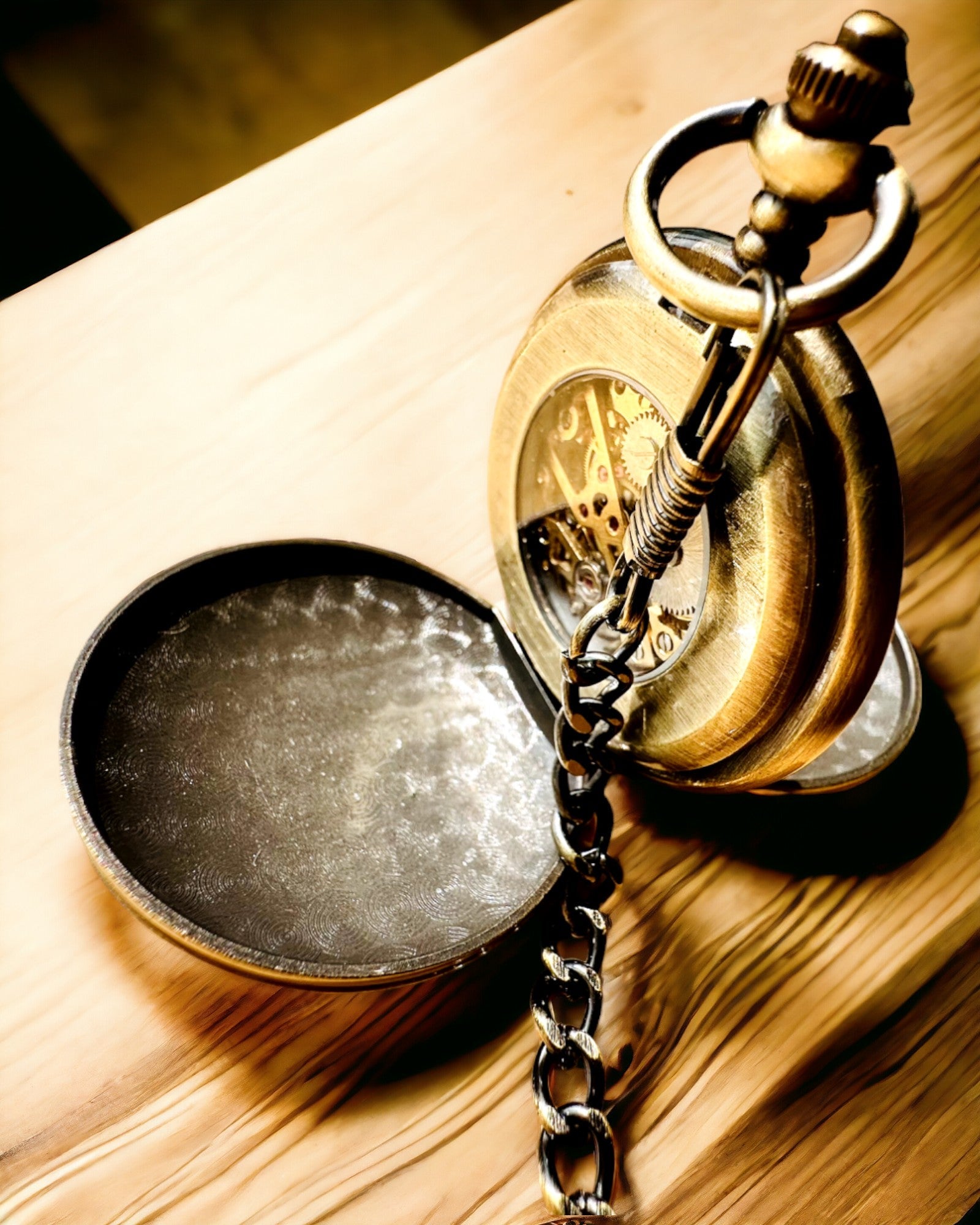 Orologio da tasca classico "Vintage Elegance", colore oro, possibilità di personalizzazione con incisione