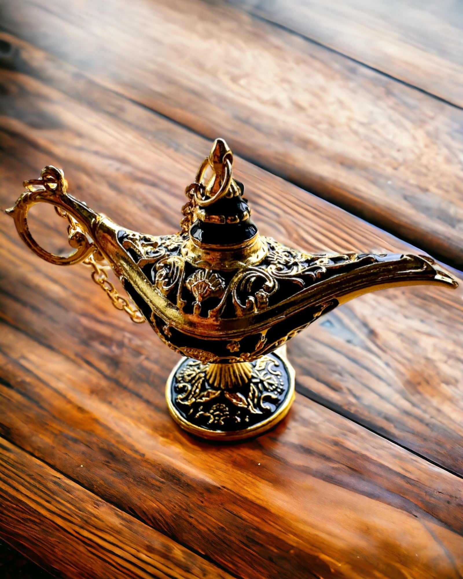 Piccola Lampada Magica di Aladino da 4 cm, portachiavi, 6 varianti di colore - Ricordi Incantati, personalizzazione con incisione