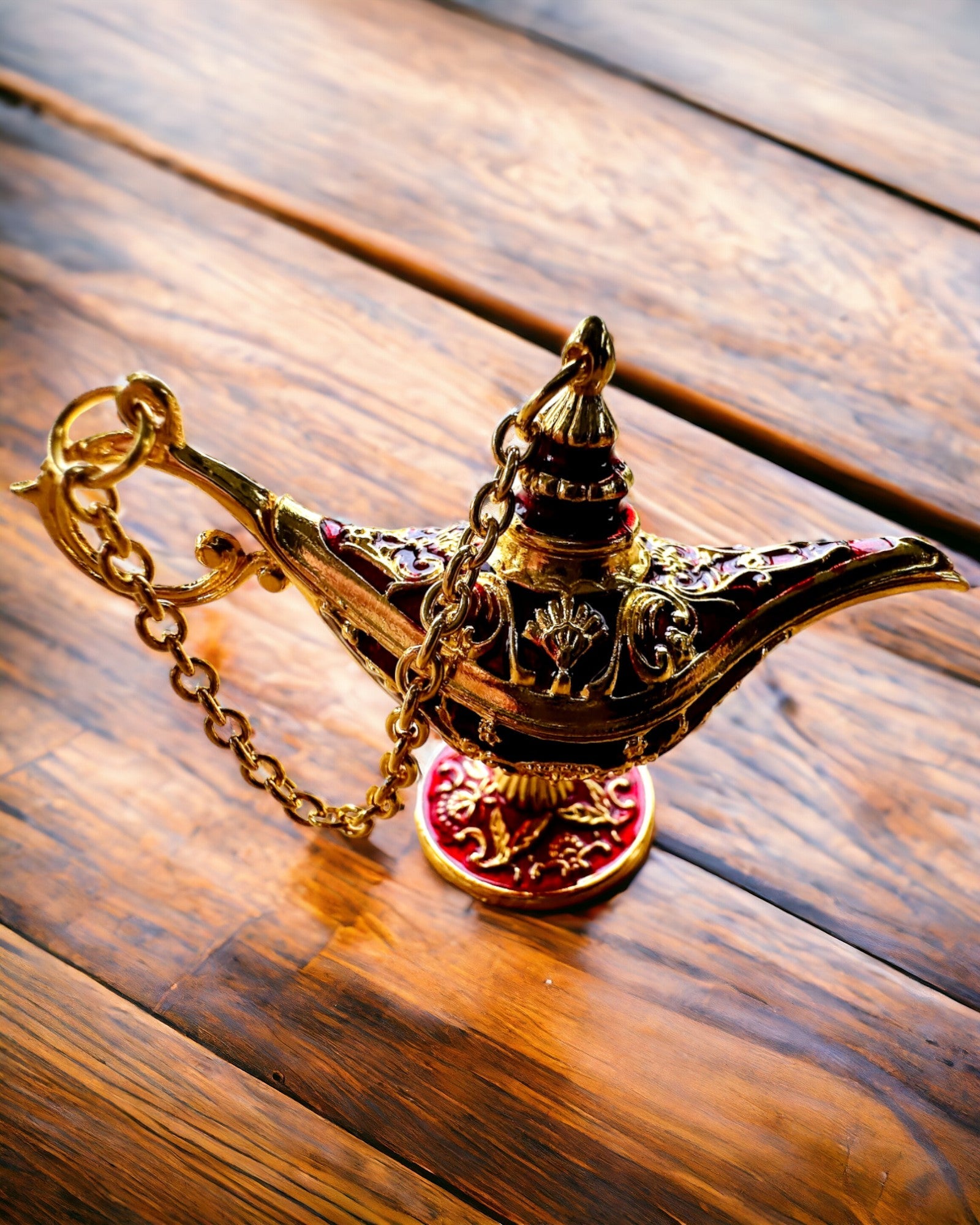 Piccola Lampada Magica di Aladino da 4 cm, portachiavi, 6 varianti di colore - Ricordi Incantati, personalizzazione con incisione