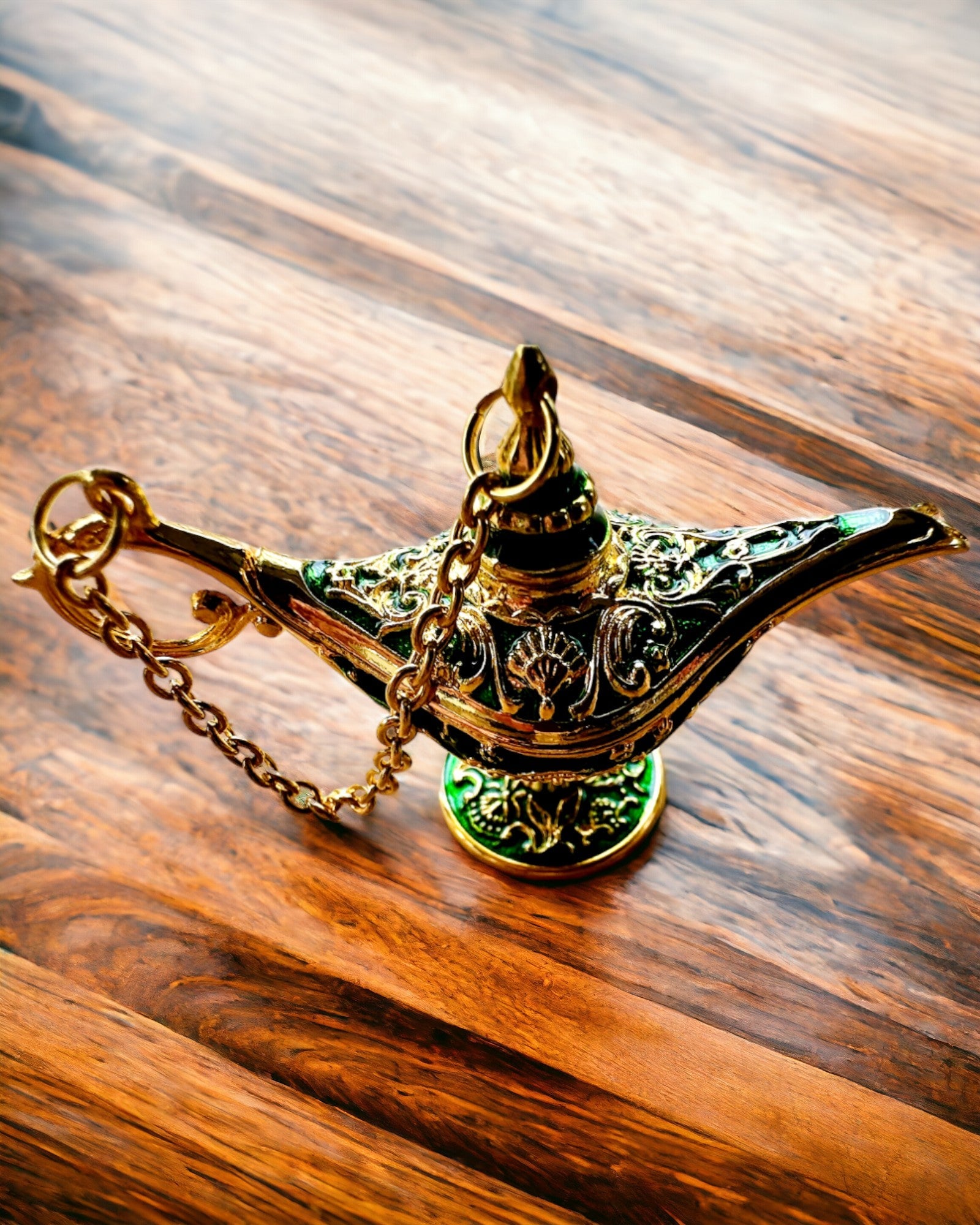 Piccola Lampada Magica di Aladino da 4 cm, portachiavi, 6 varianti di colore - Ricordi Incantati, personalizzazione con incisione