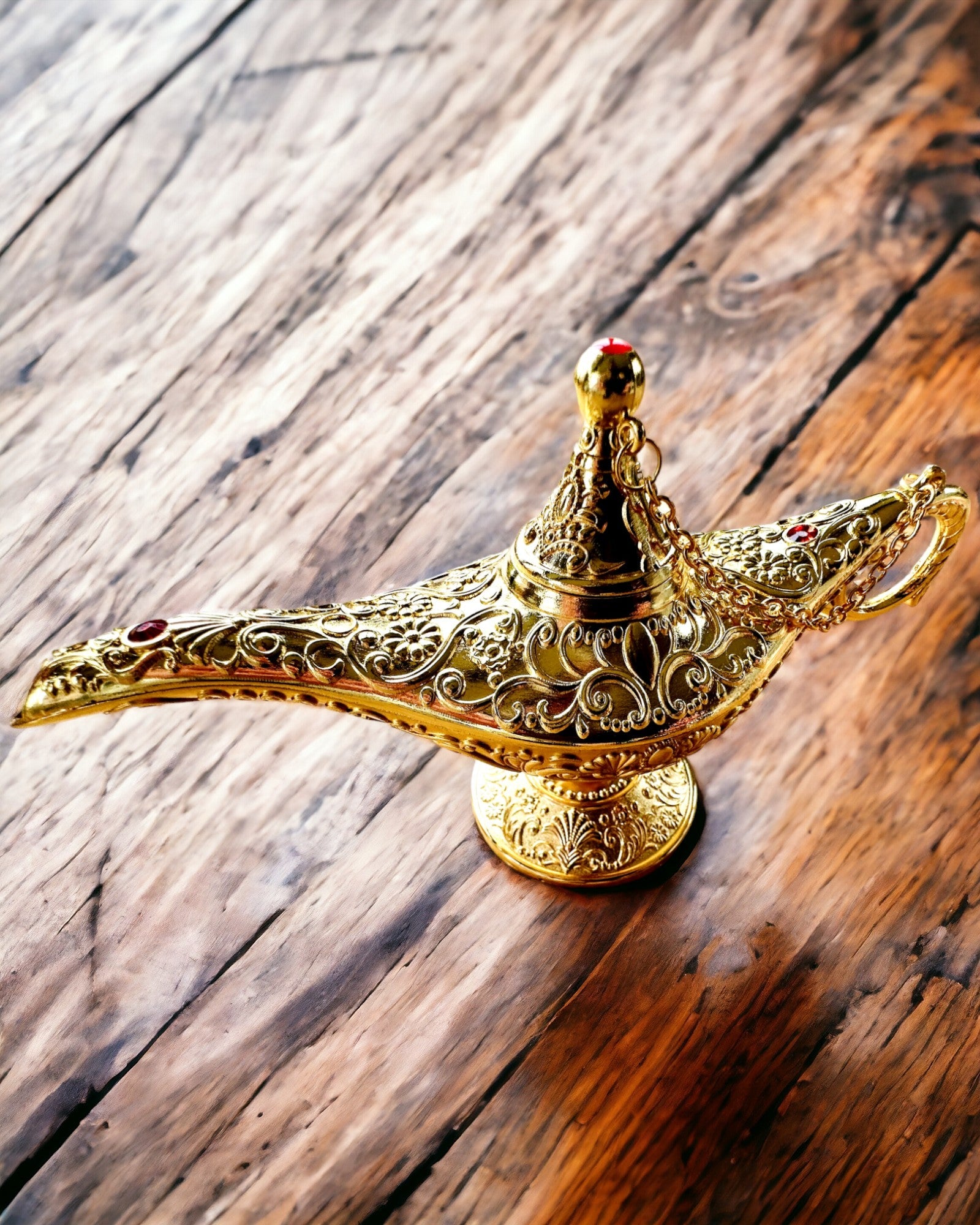 Lampada Magica di Aladino con Opzione di Incisione - Variante Classica Oro, intrecciata