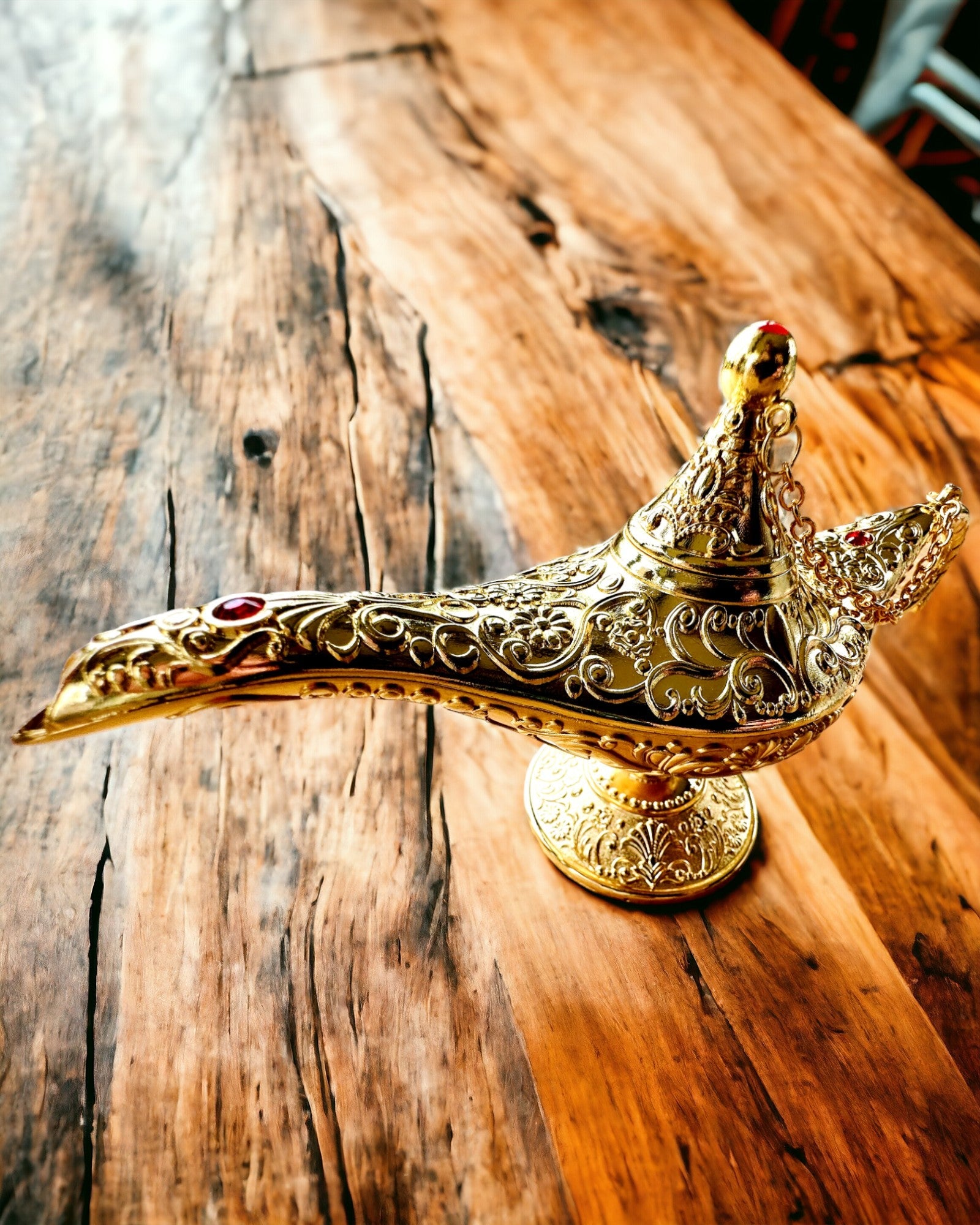 Lampada Magica di Aladino con Opzione di Incisione - Variante Classica Oro, intrecciata