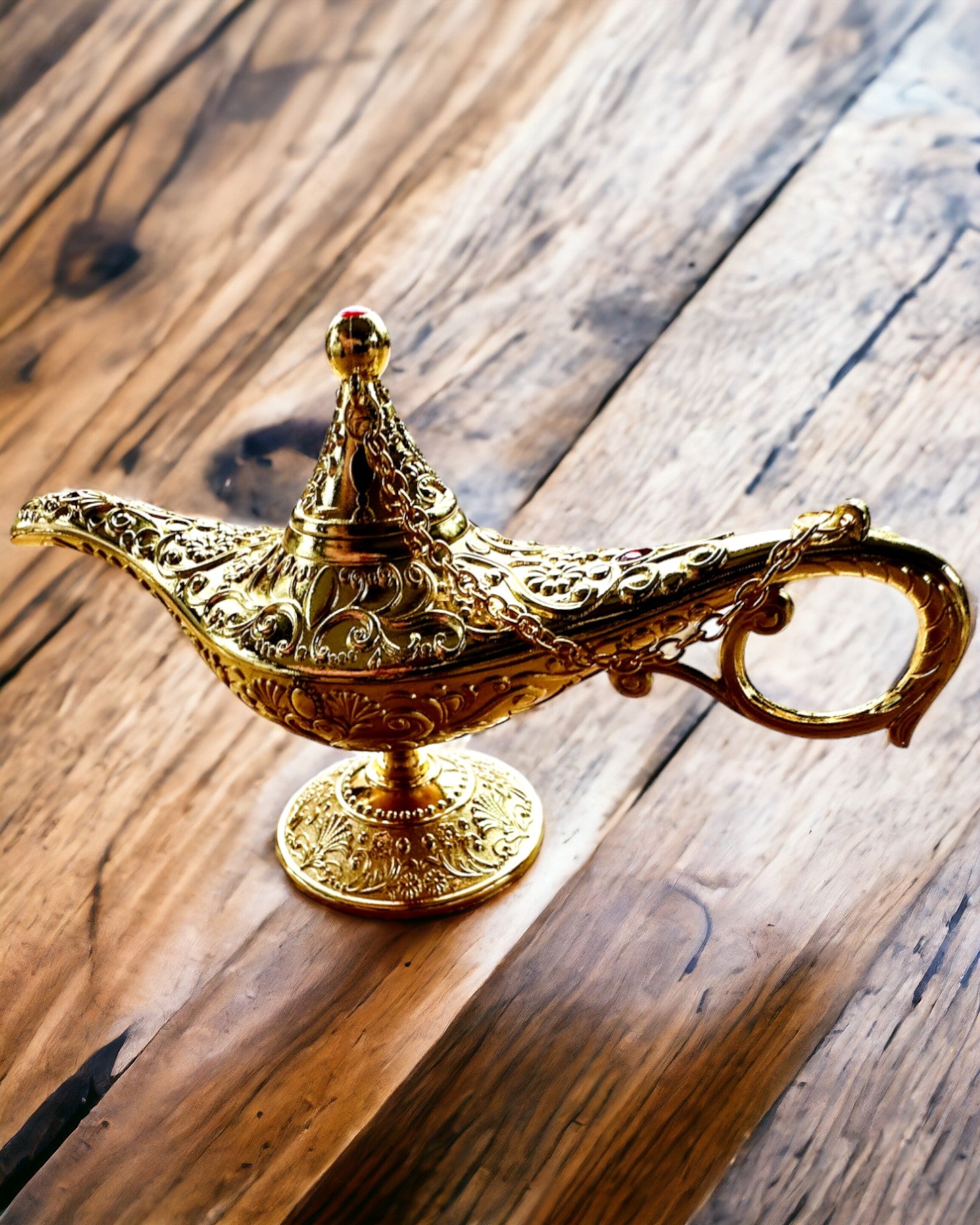 Lampada Magica di Aladino con Opzione di Incisione - Variante Classica Oro, intrecciata