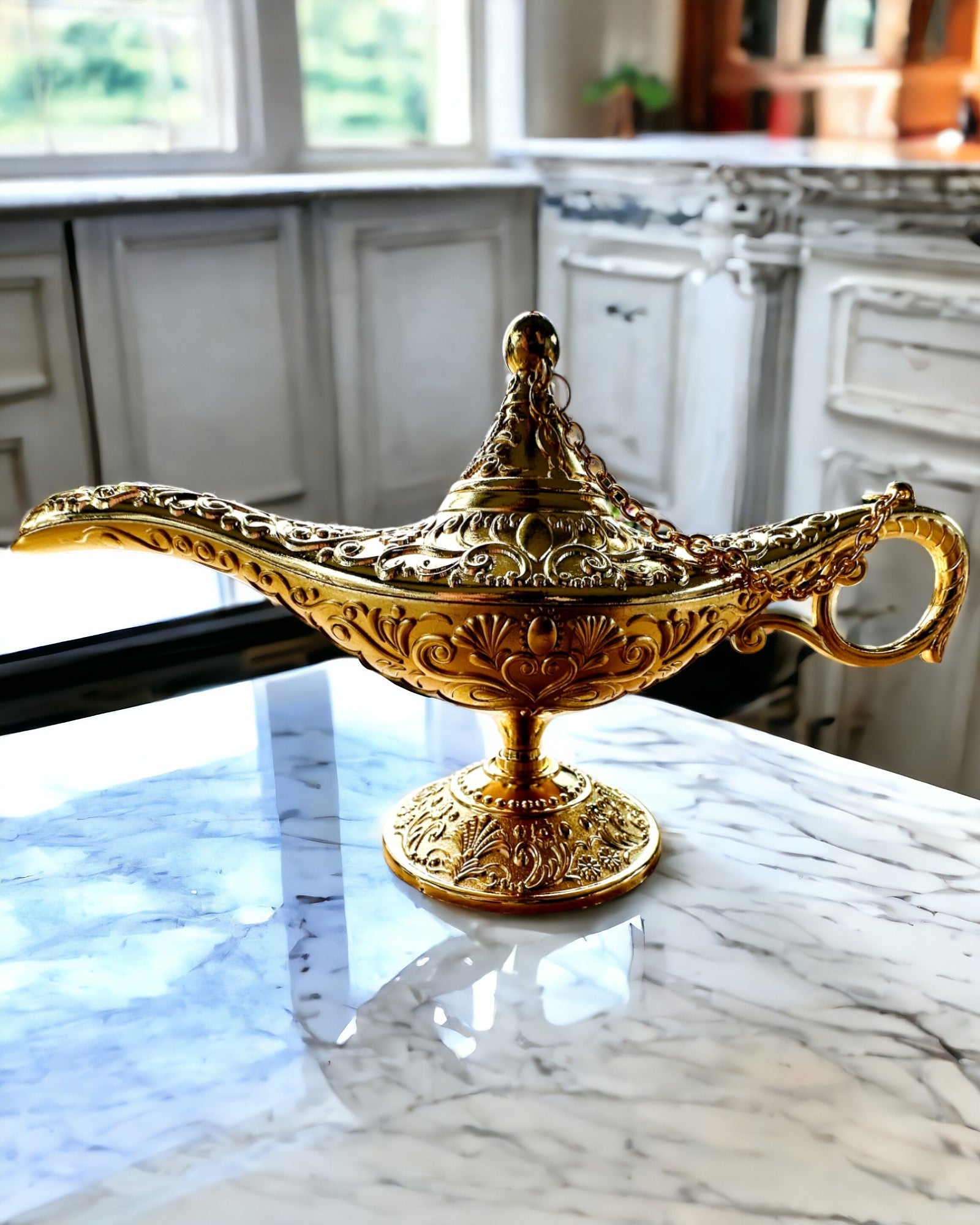 Lampada Magica di Aladino con Opzione di Incisione - Variante Classica Oro, intrecciata