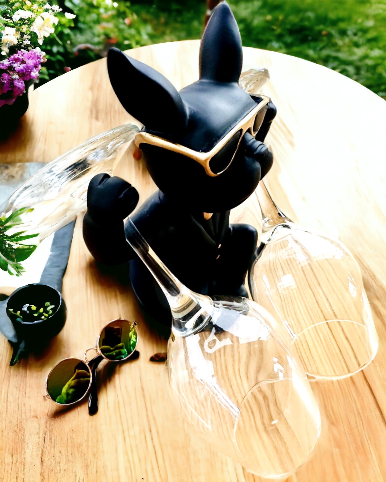 Figurina Bulldog Elegance - Esclusivo portabicchieri, possibilità di personalizzazione con incisione