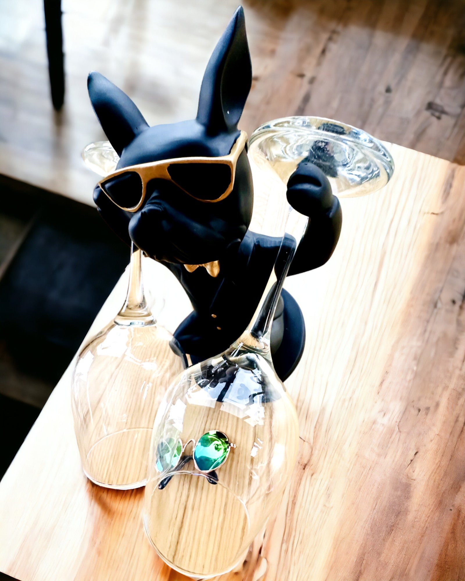 Figurina Bulldog Elegance - Esclusivo portabicchieri, possibilità di personalizzazione con incisione