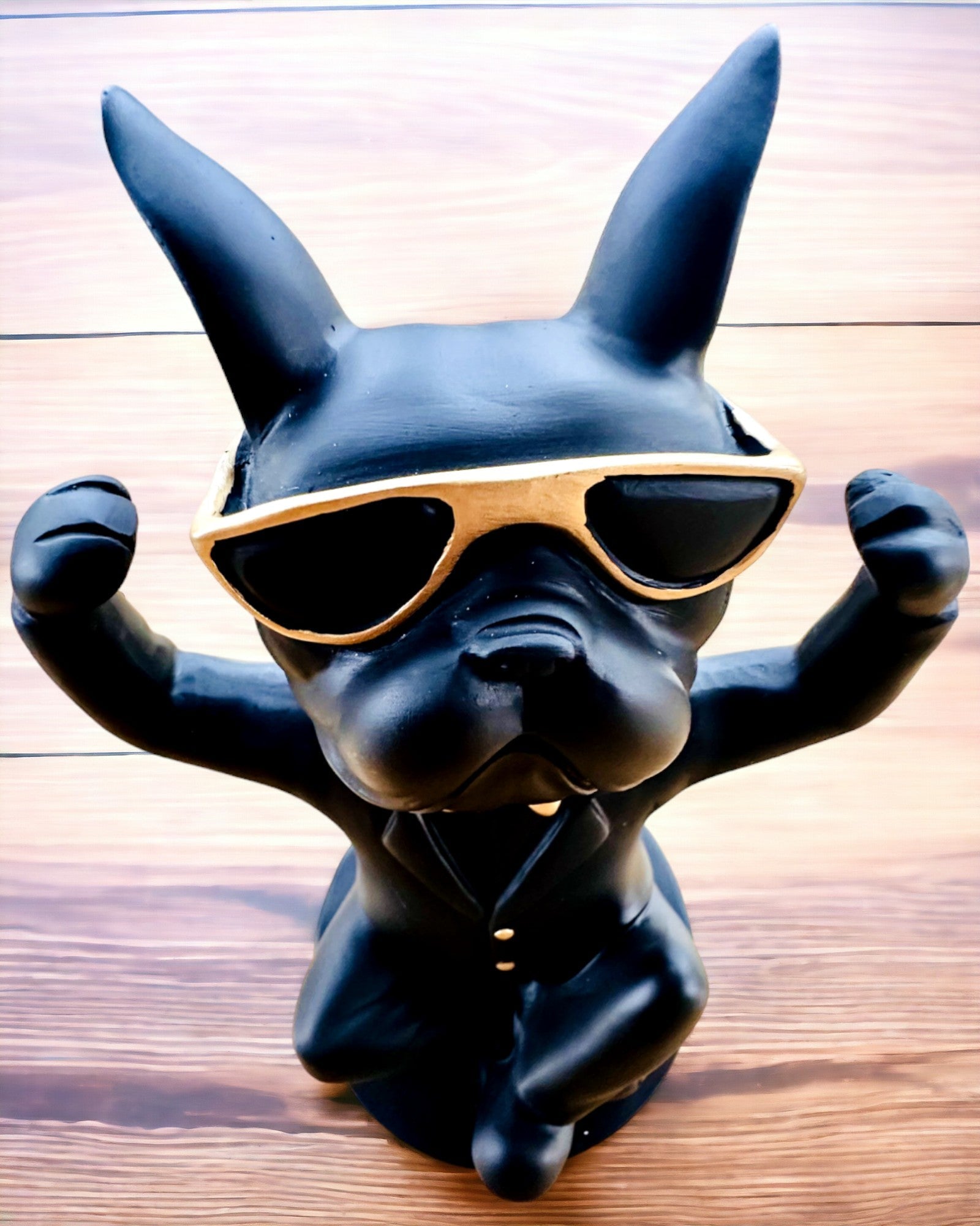 Figurina Bulldog Elegance - Esclusivo portabicchieri, possibilità di personalizzazione con incisione