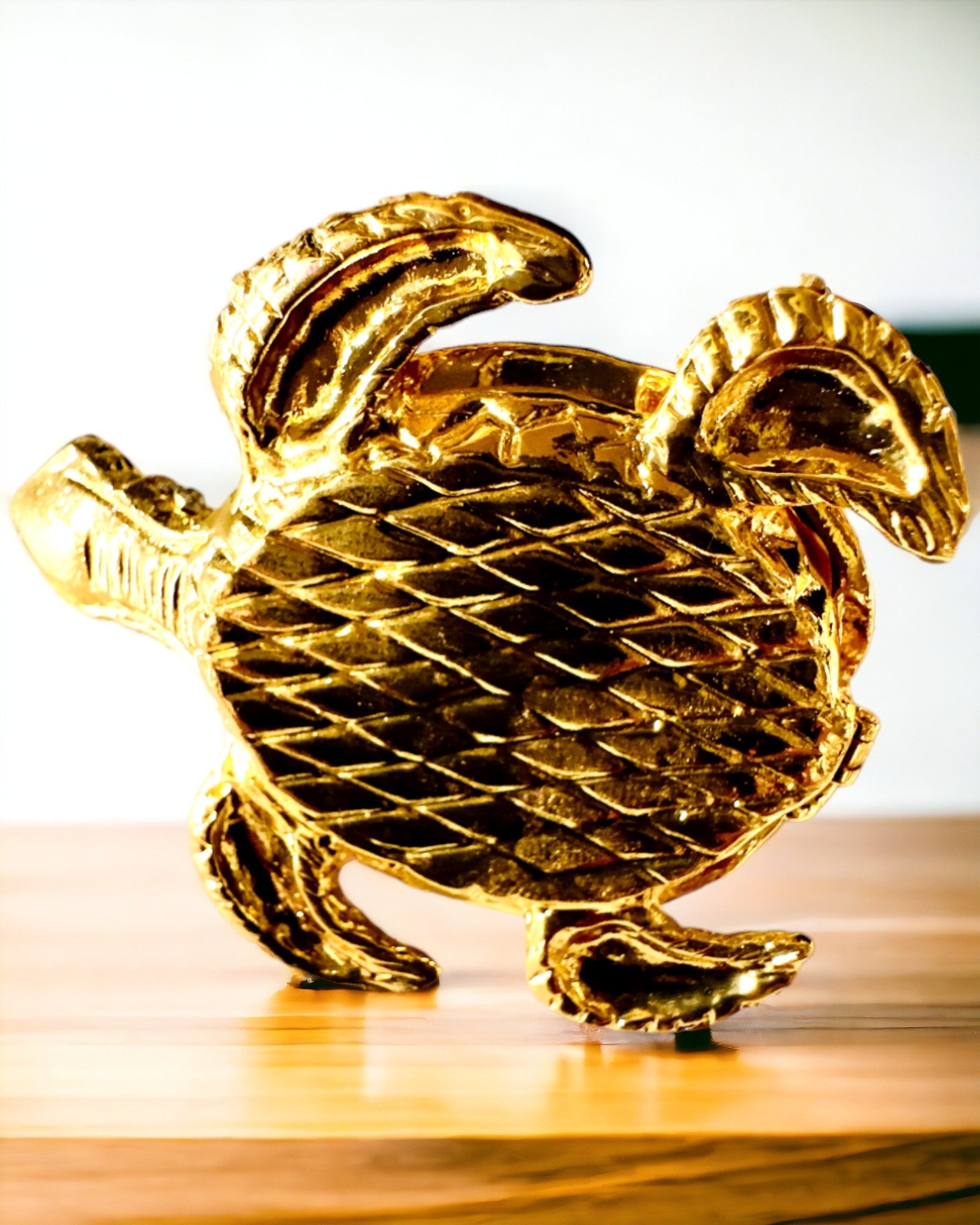 Szkatułka "Żółwiowa Rodzinka" - colore arancione, personalizzazione con incisione