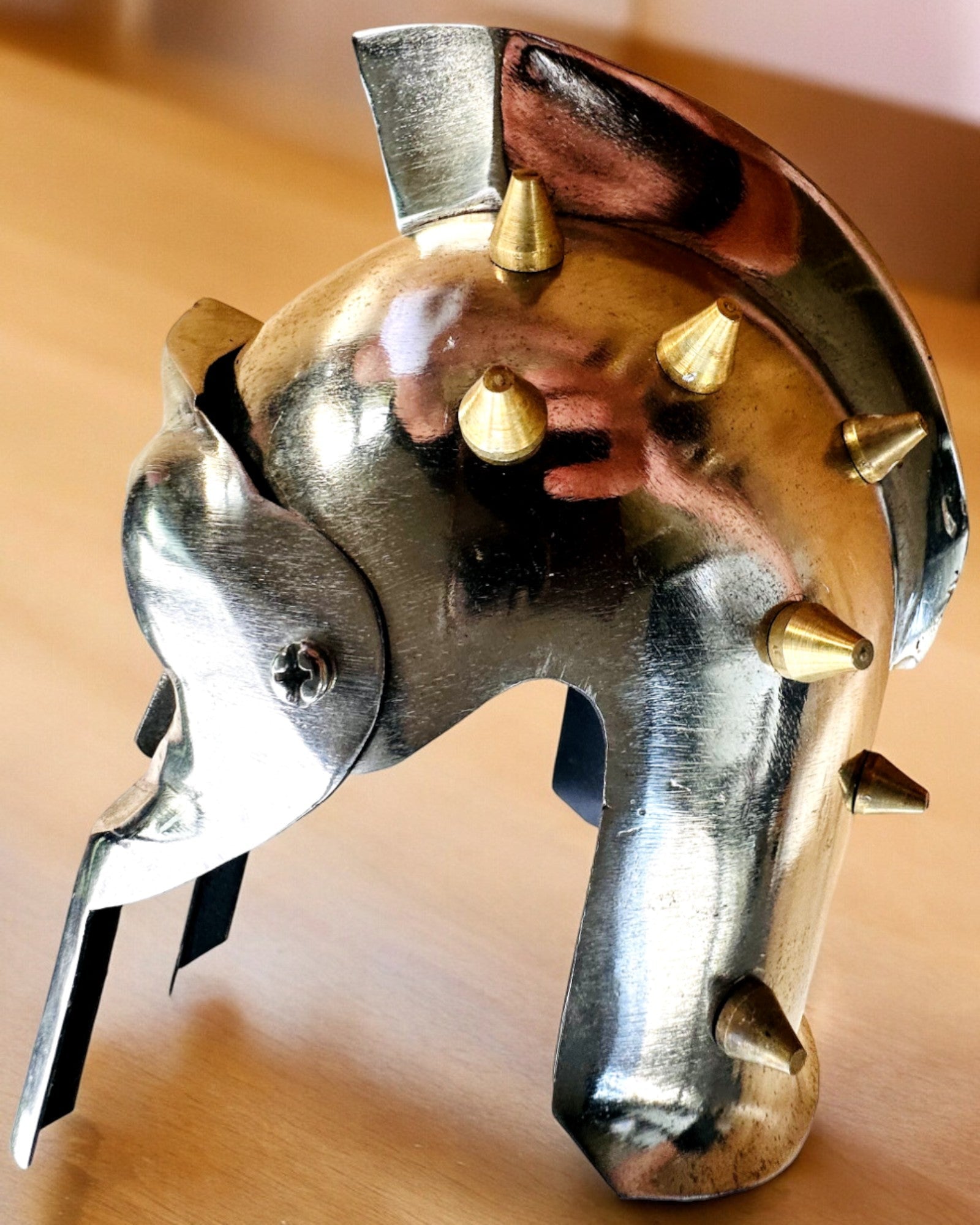 Maschera da Gladiatore Cavalleresca "Sparta" - possibilità di personalizzazione con incisione