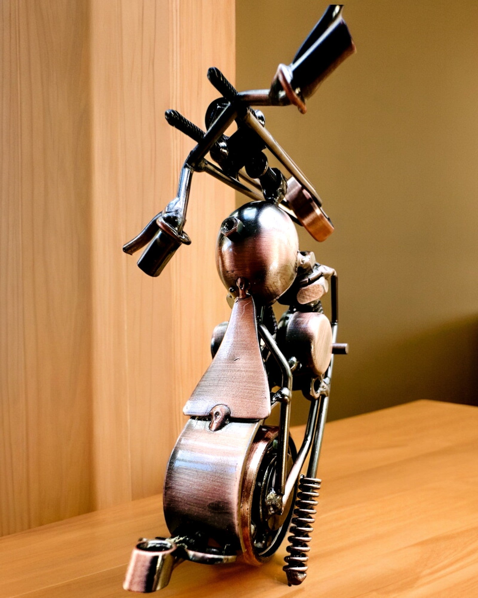 Modello di Motocicletta Fatto a Mano in ferro, Chopper, personalizzazione, incisione per regalo