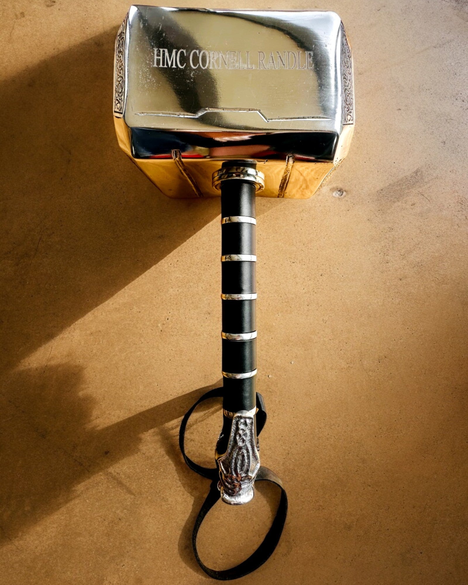 Młot Thora "Chief" - Martello Artigianale Fatto a Mano, personalizzazione con incisione per regalo