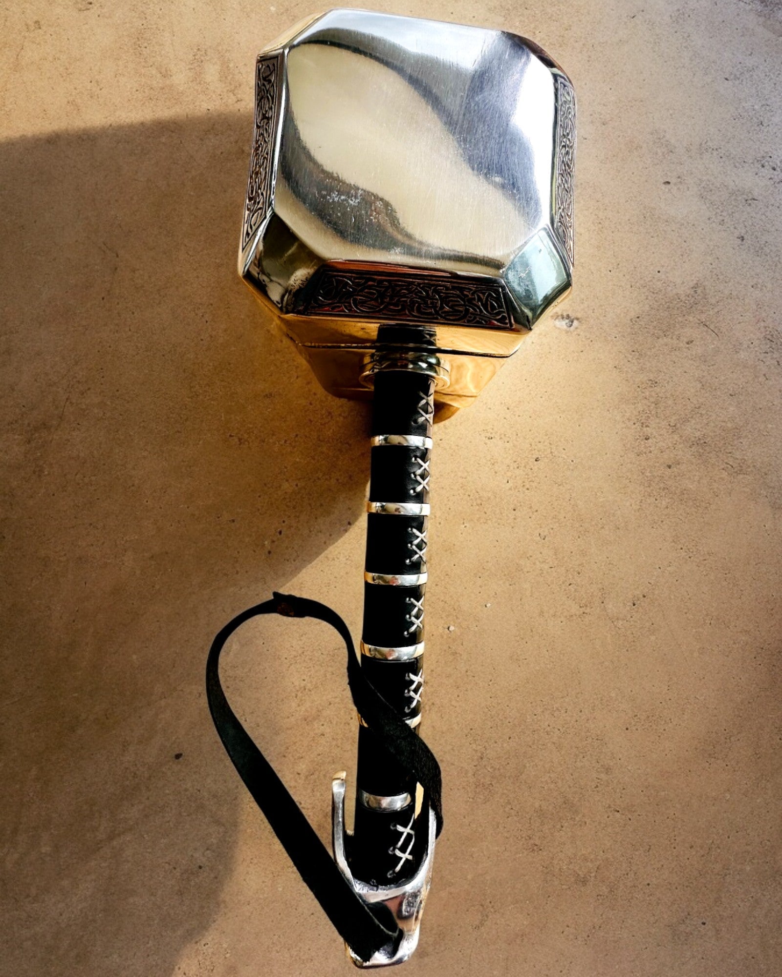 Młot Thora "Chief" - Martello Artigianale Fatto a Mano, personalizzazione con incisione per regalo