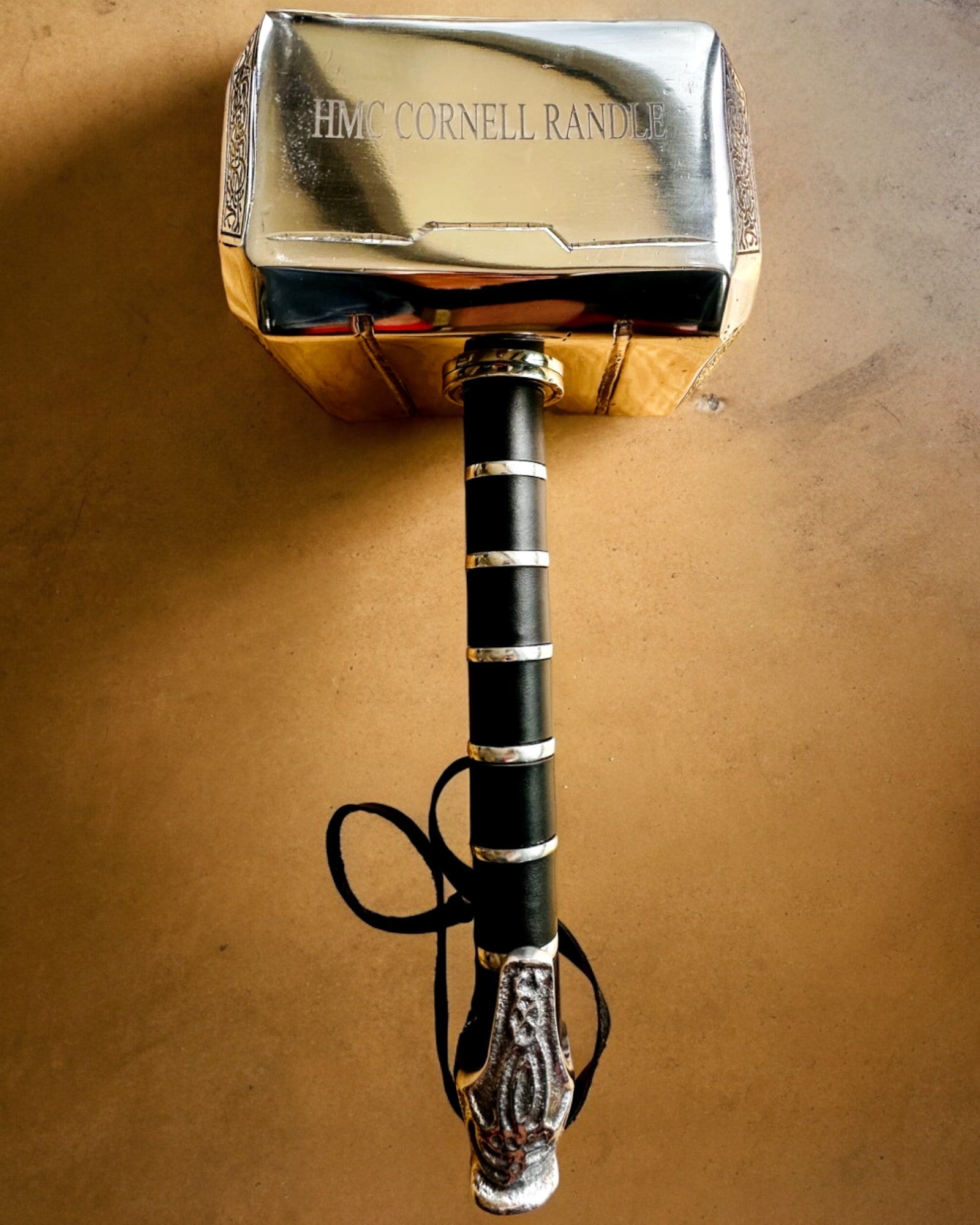 Młot Thora "Chief" - Martello Artigianale Fatto a Mano, personalizzazione con incisione per regalo