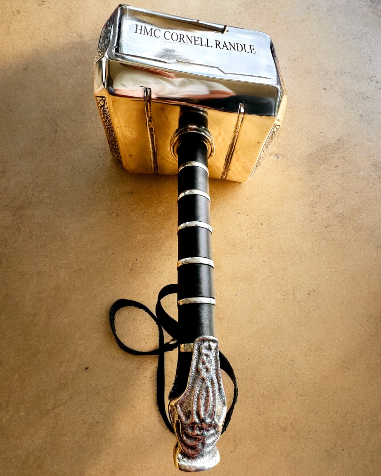 Młot Thora "Chief" - Martello Artigianale Fatto a Mano, personalizzazione con incisione per regalo