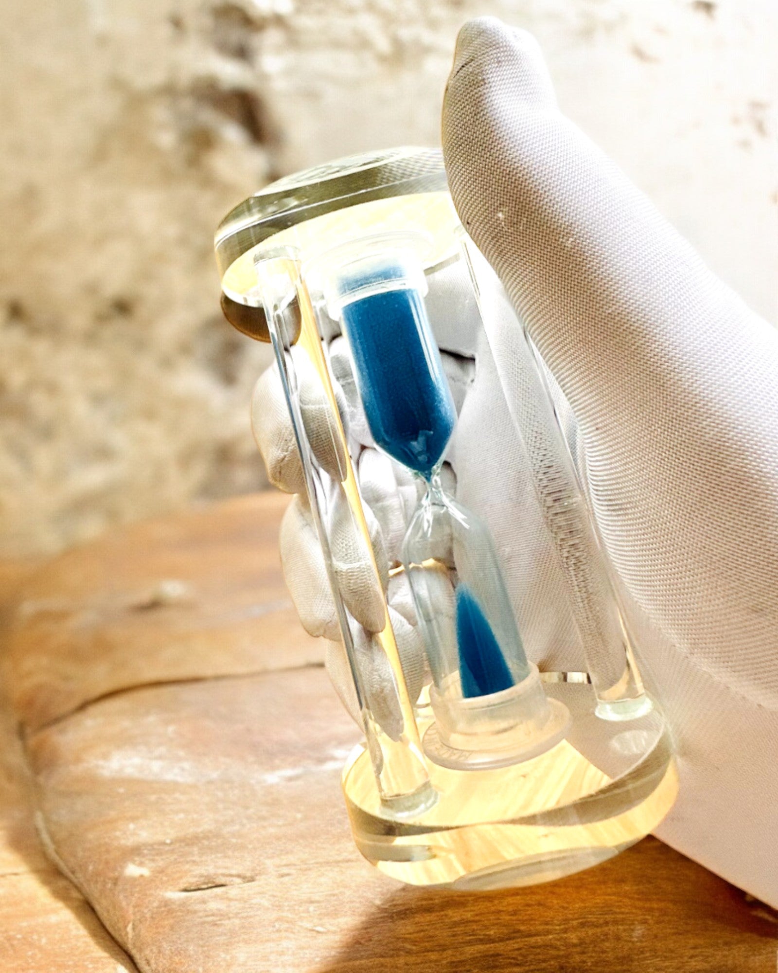 Clessidra "Blue Elegance", 10 cm di altezza, misura 10 minuti di tempo