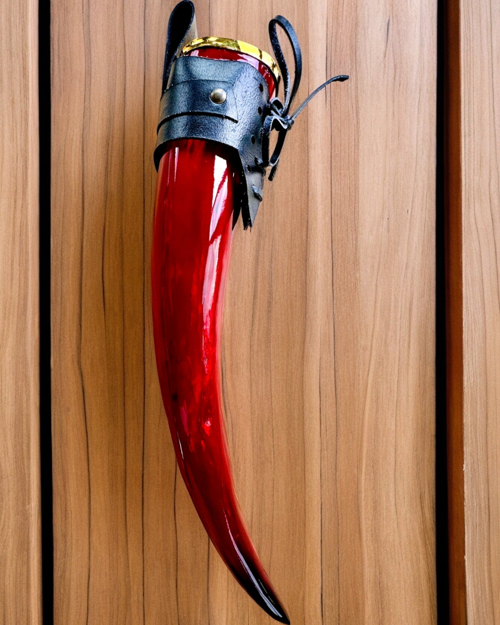 Tazza corno del guerriero - Rosso - personalizzabile con incisione