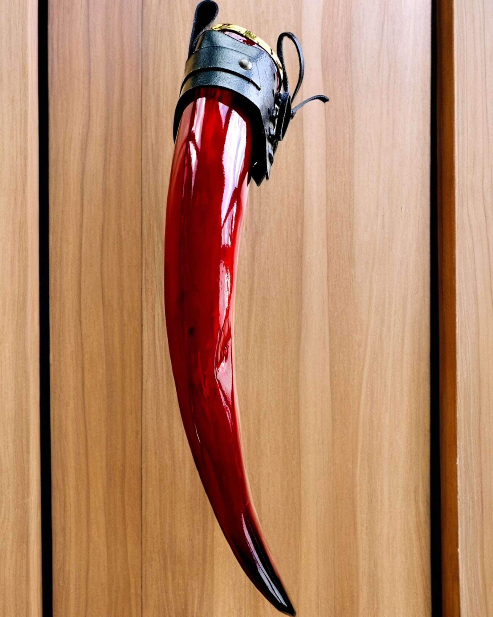 Tazza corno del guerriero - Rosso - personalizzabile con incisione