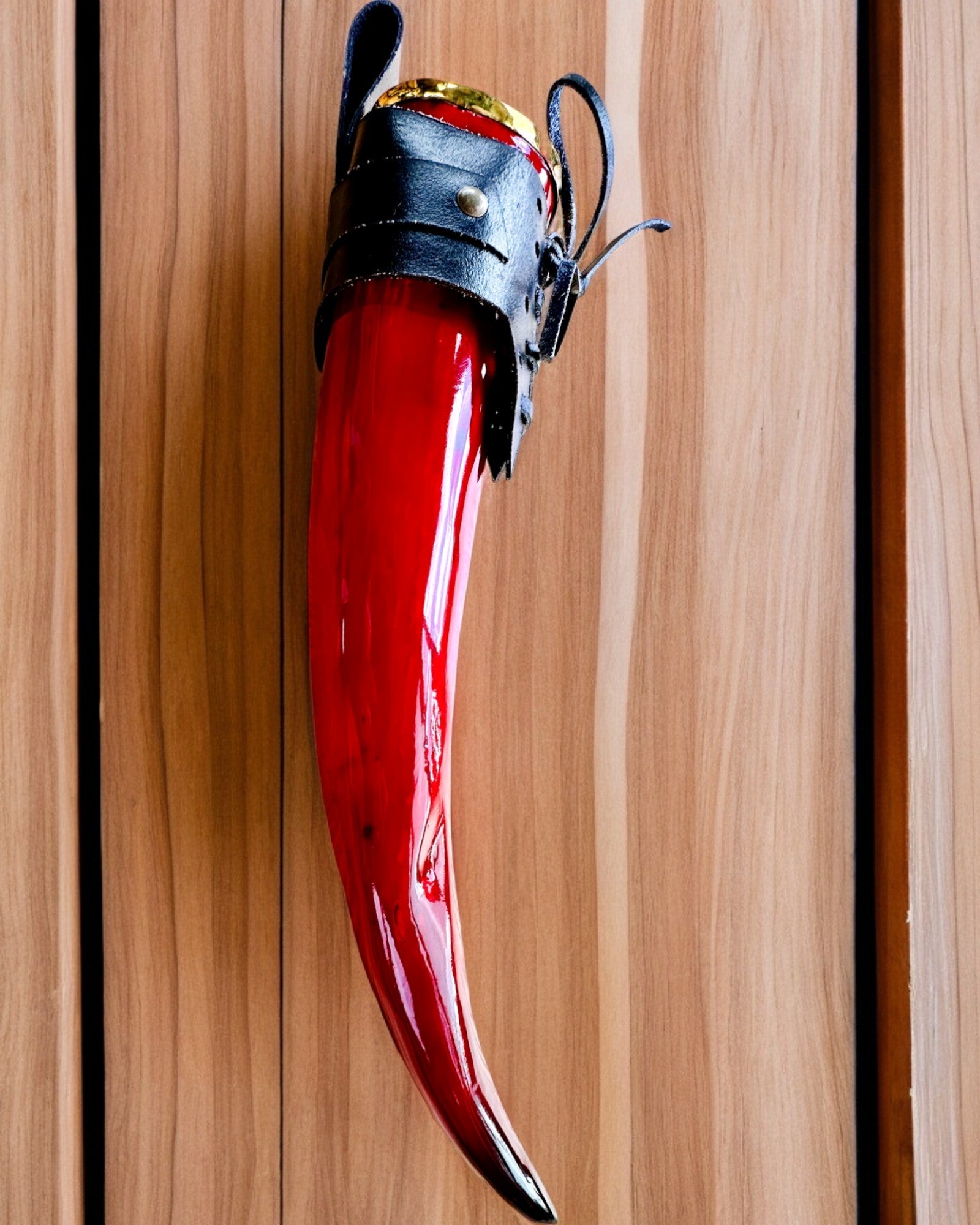 Tazza corno del guerriero - Rosso - personalizzabile con incisione