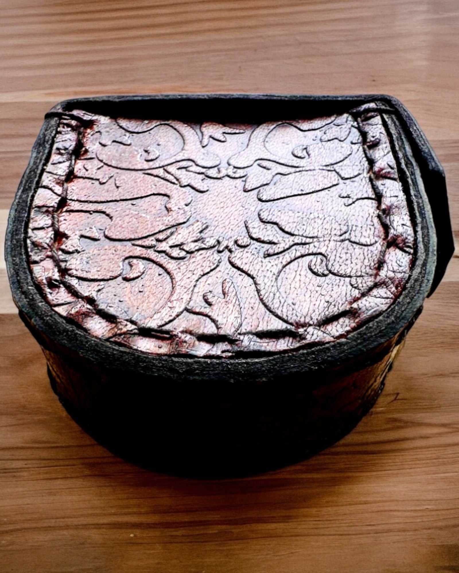 Elegante Custodia Maharadży per Orologio da Tasca o Bussola - possibilità di personalizzazione con incisione