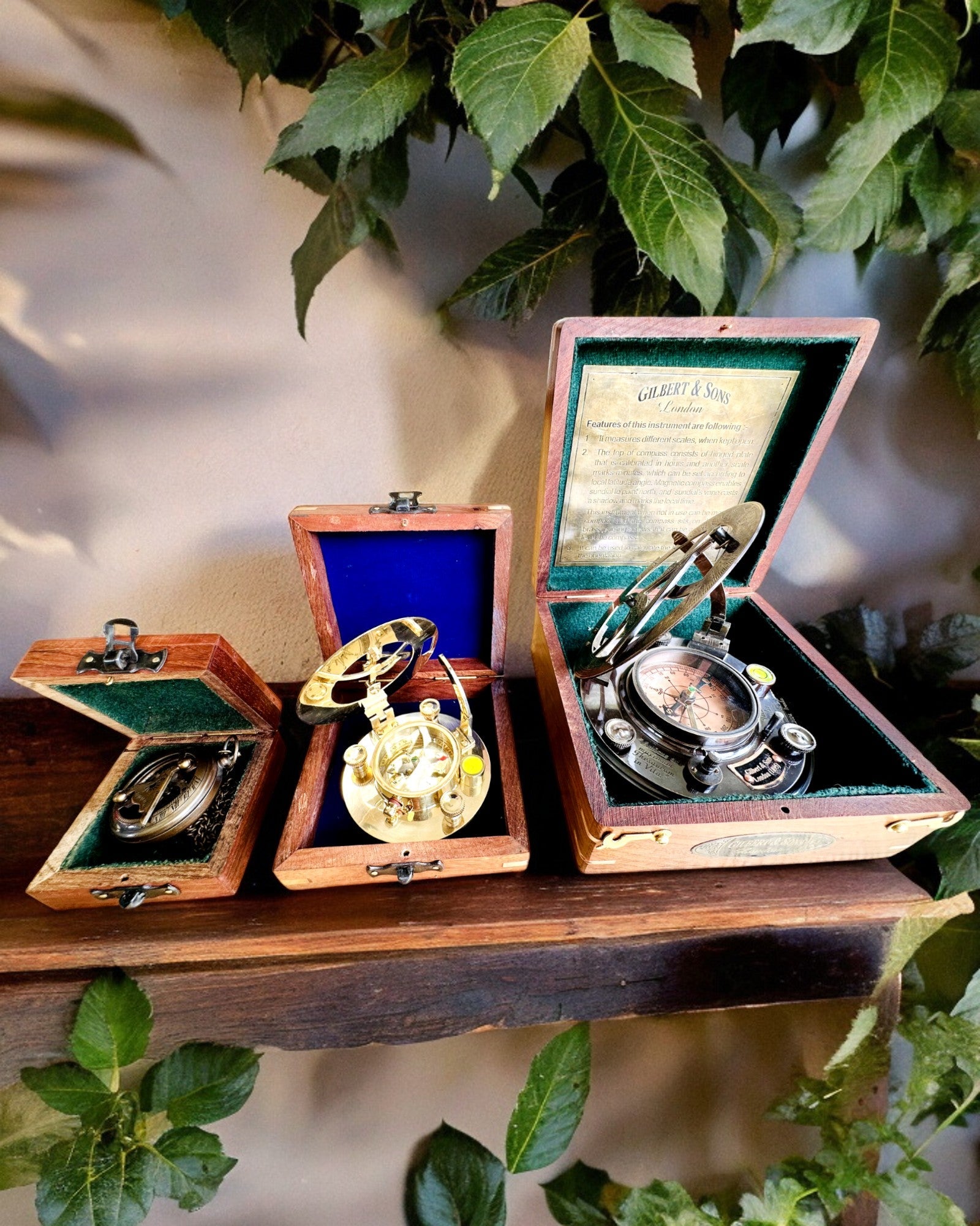 Scatola in legno per bussola compatta "Maritime" - possibilità di personalizzazione con incisione