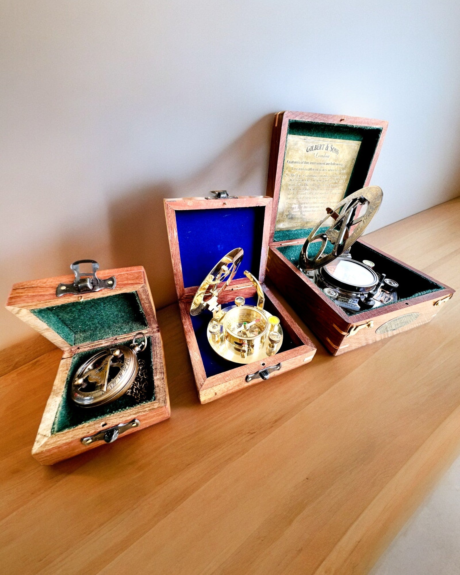 Scatola in legno per bussola compatta "Maritime" - possibilità di personalizzazione con incisione