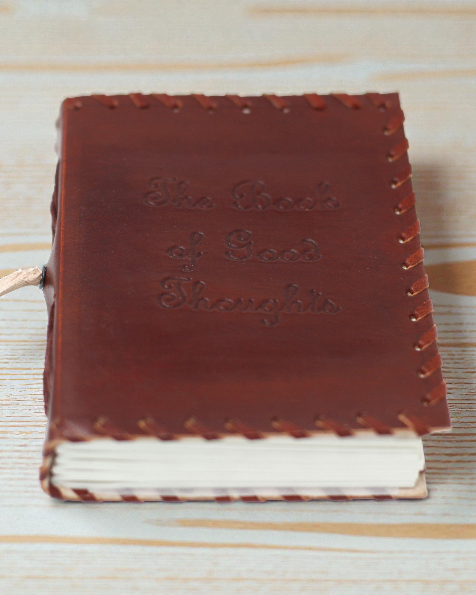 Liber Mentis – Taccuino in pelle, Libro dei pensieri con cinturino avvolgente