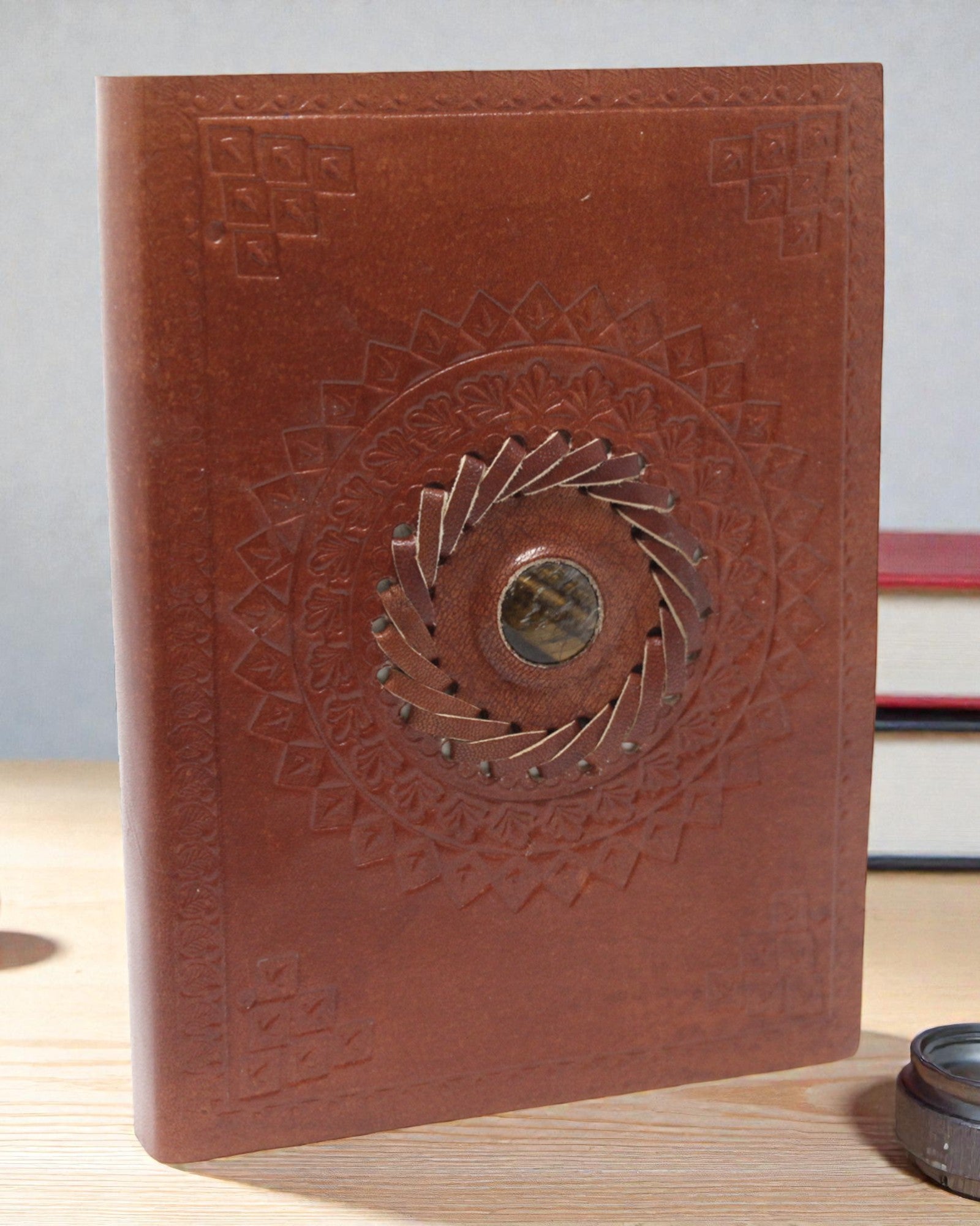 Aureum Vision – Taccuino in pelle con occhio di tigre