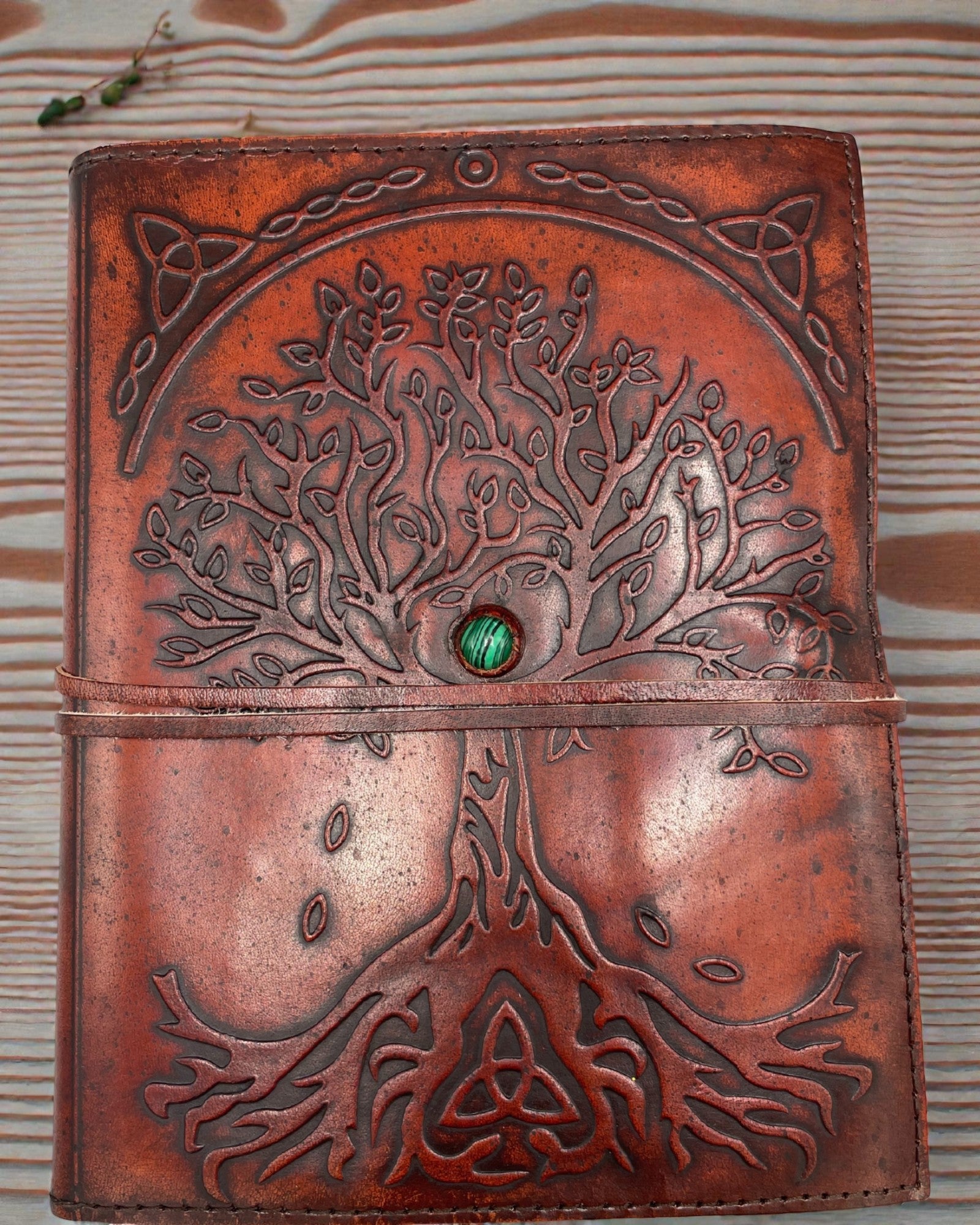 Grande taccuino in pelle Albero della Vita – 20x16x2 cm