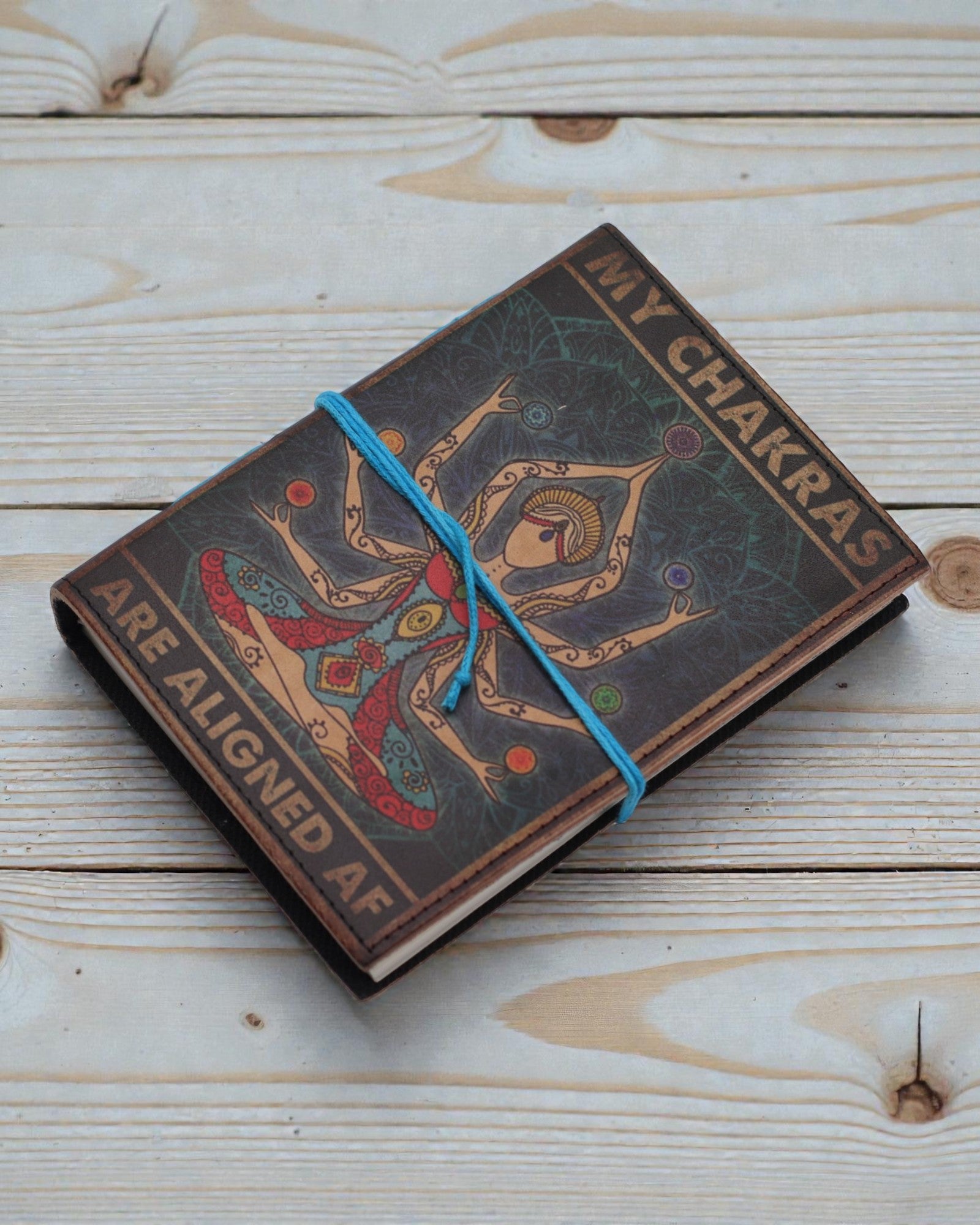 Flusso dei chakra – Taccuino in pelle I miei chakra sono allineati alla grande