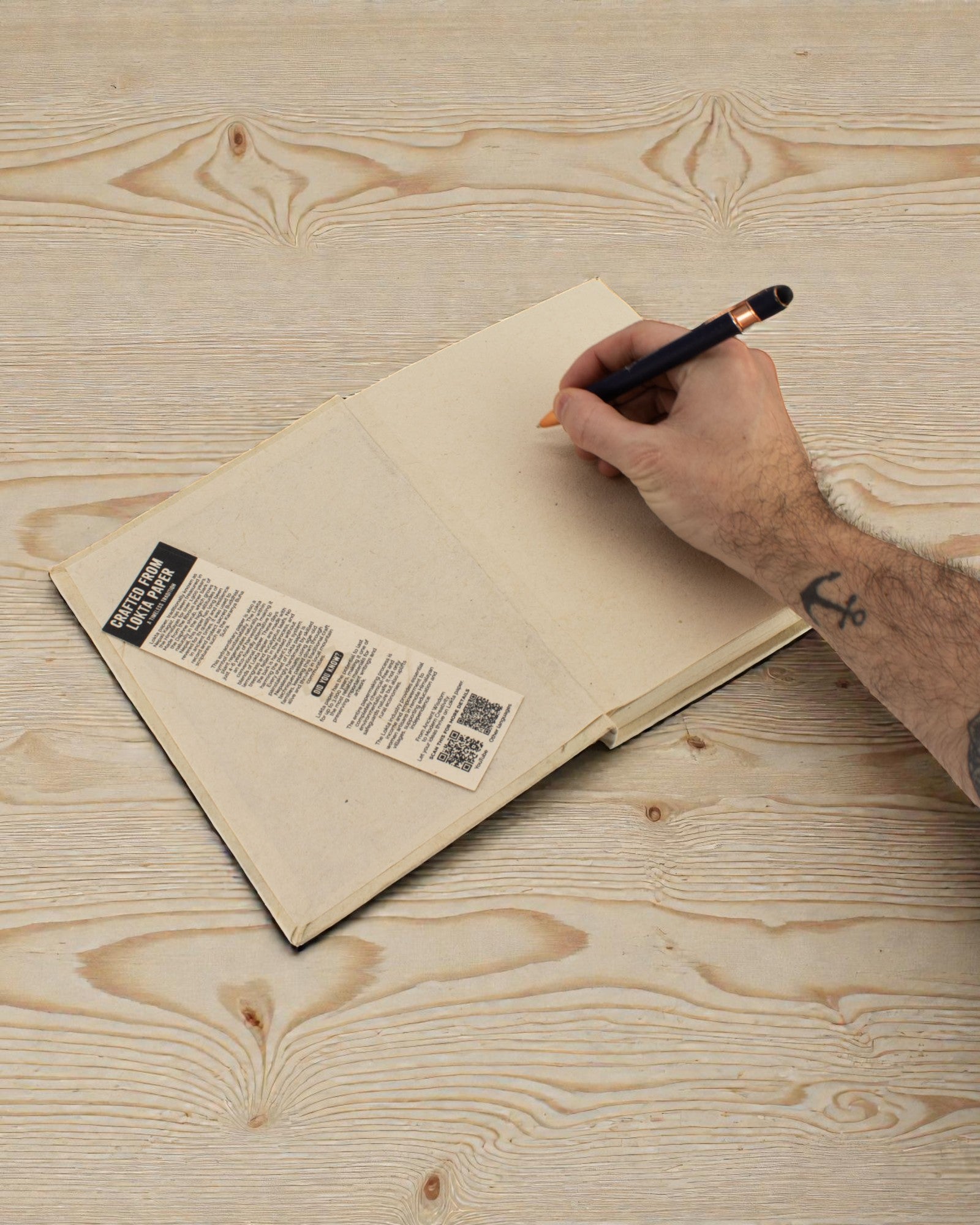 Grande taccuino Lokta Ispirazioni – Respiro (45 fogli, 21 x 15 cm)